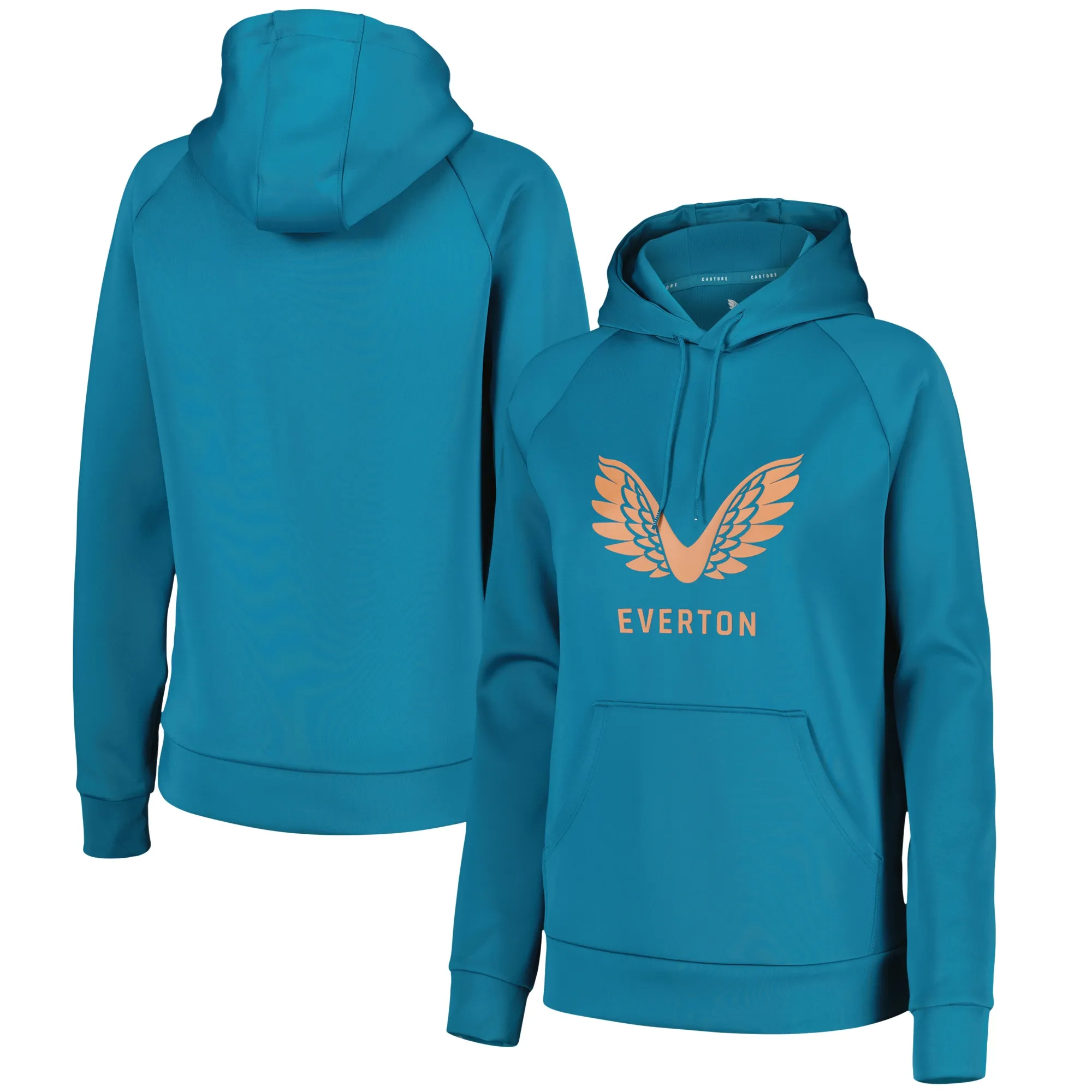 Everton Castore Players Training Hoodie - Blue - Womens