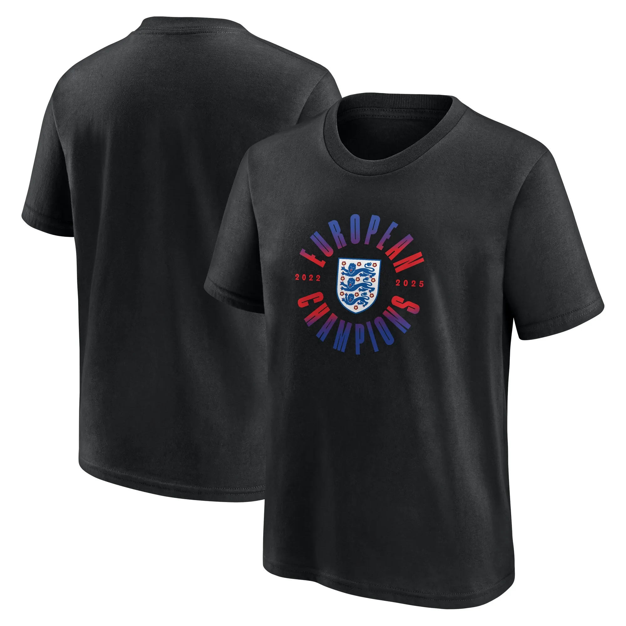 England Lionesses Roundel Winners T-Shirt - Black - Kids