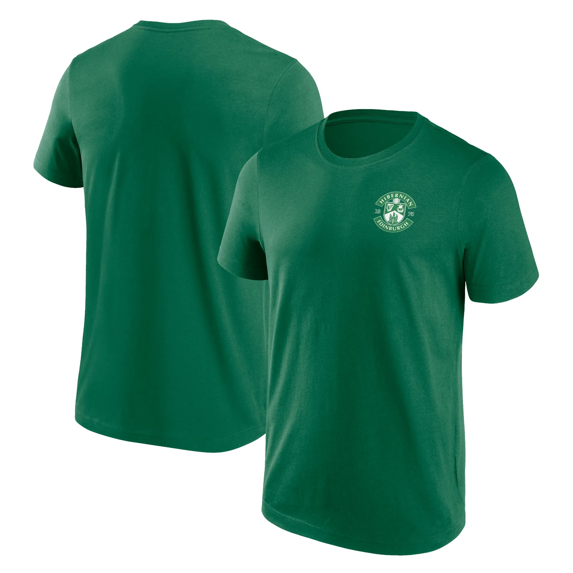 Hibernian Small Crest T-Shirt - Kelly Green - Mens