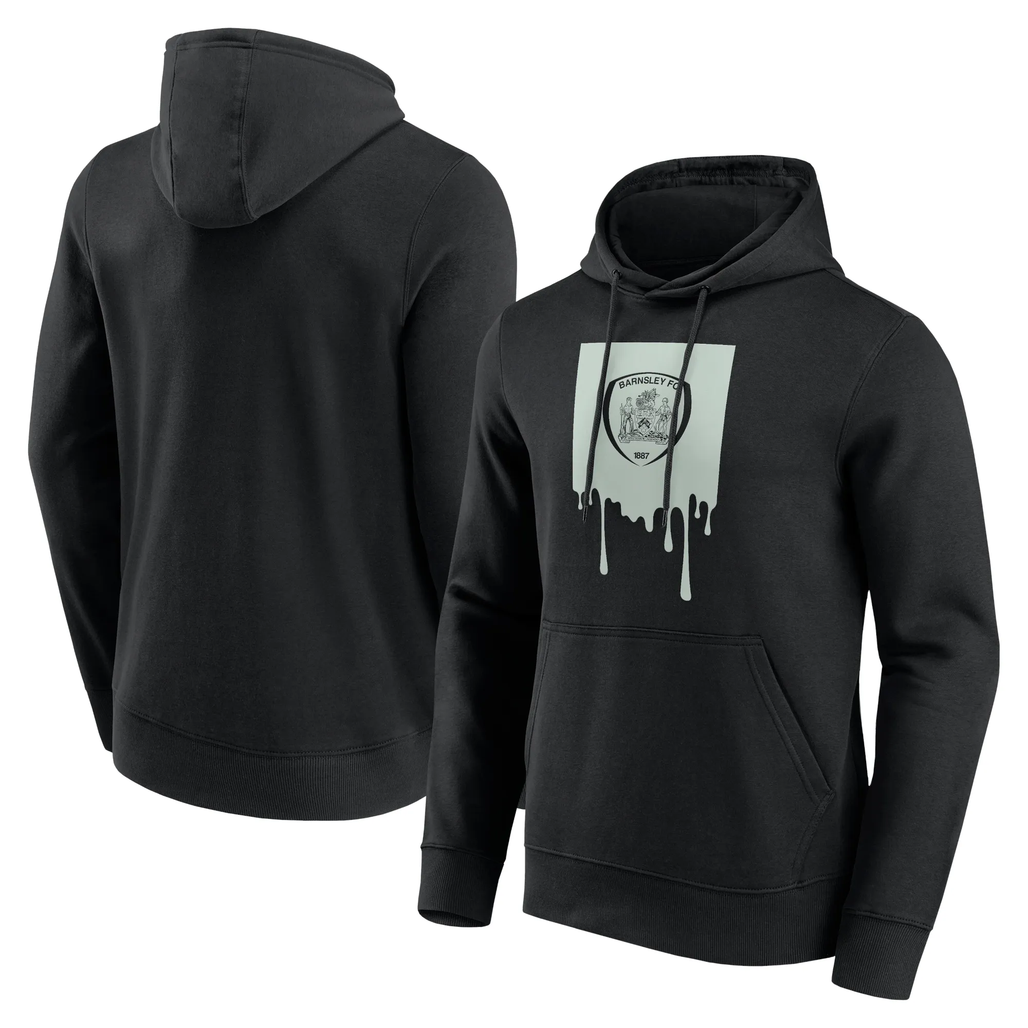 Barnsley Liquify Graphic Hoodie - Black - Mens