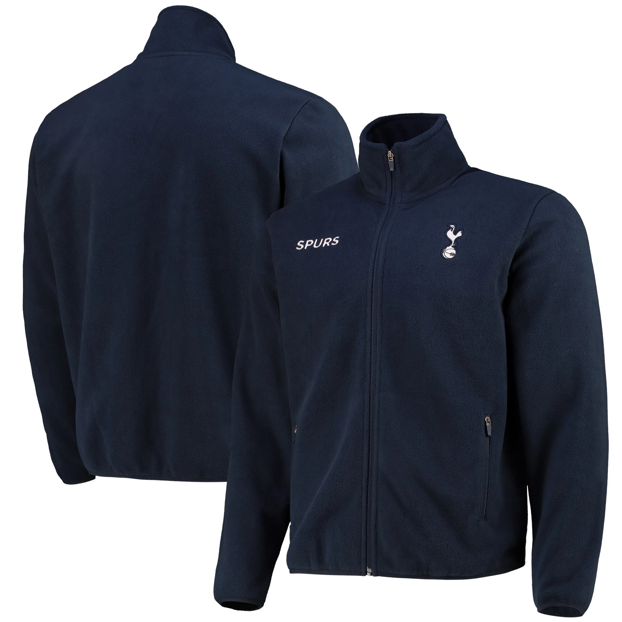 Tottenham Hotspur Zip Thru Fleece - Navy - Mens