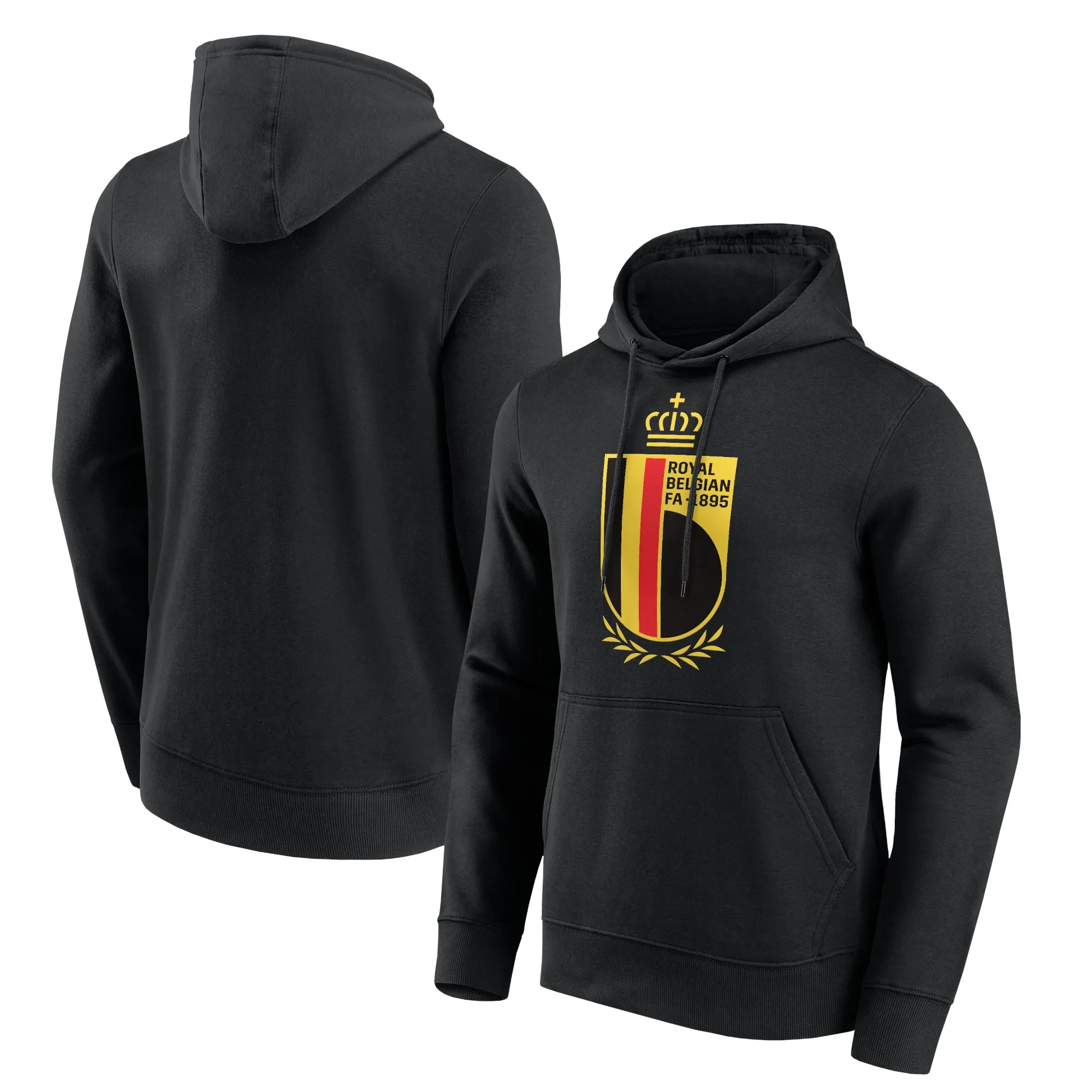 Belgium FA Primary Logo Graphic Hoodie - Black - Mens