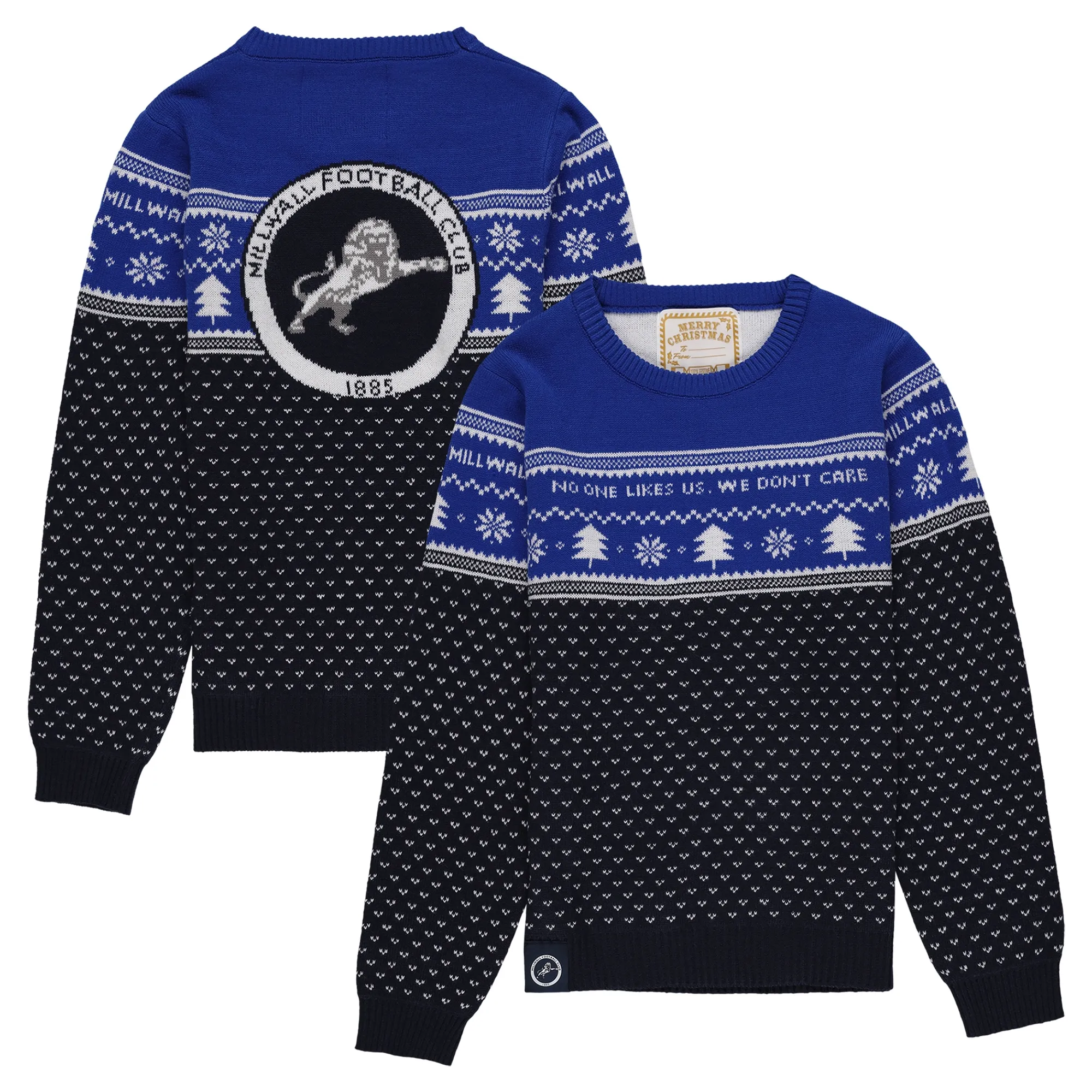 Millwall Christmas Jumper - Navy - Kids