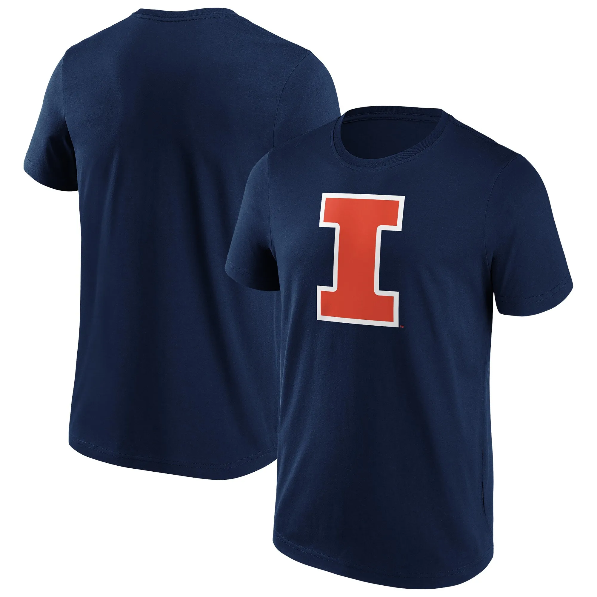 NCAA Illinois Fighting Illini Primary Logo Graphic T-Shirt - Mens