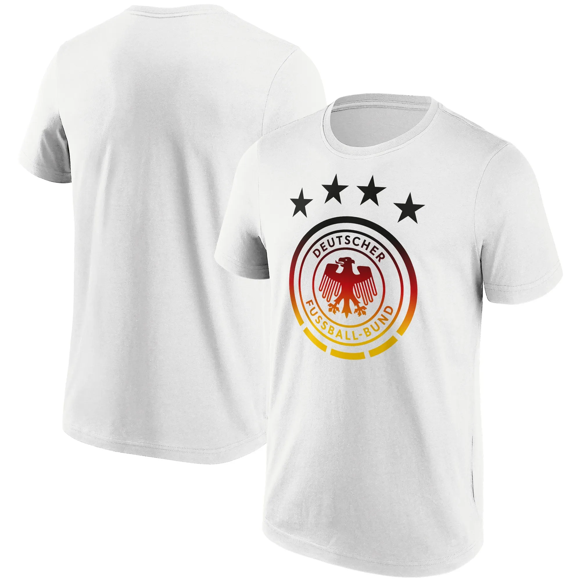 DFB Fade Primary Short Sleeve Graphic T-Shirt - White - Mens