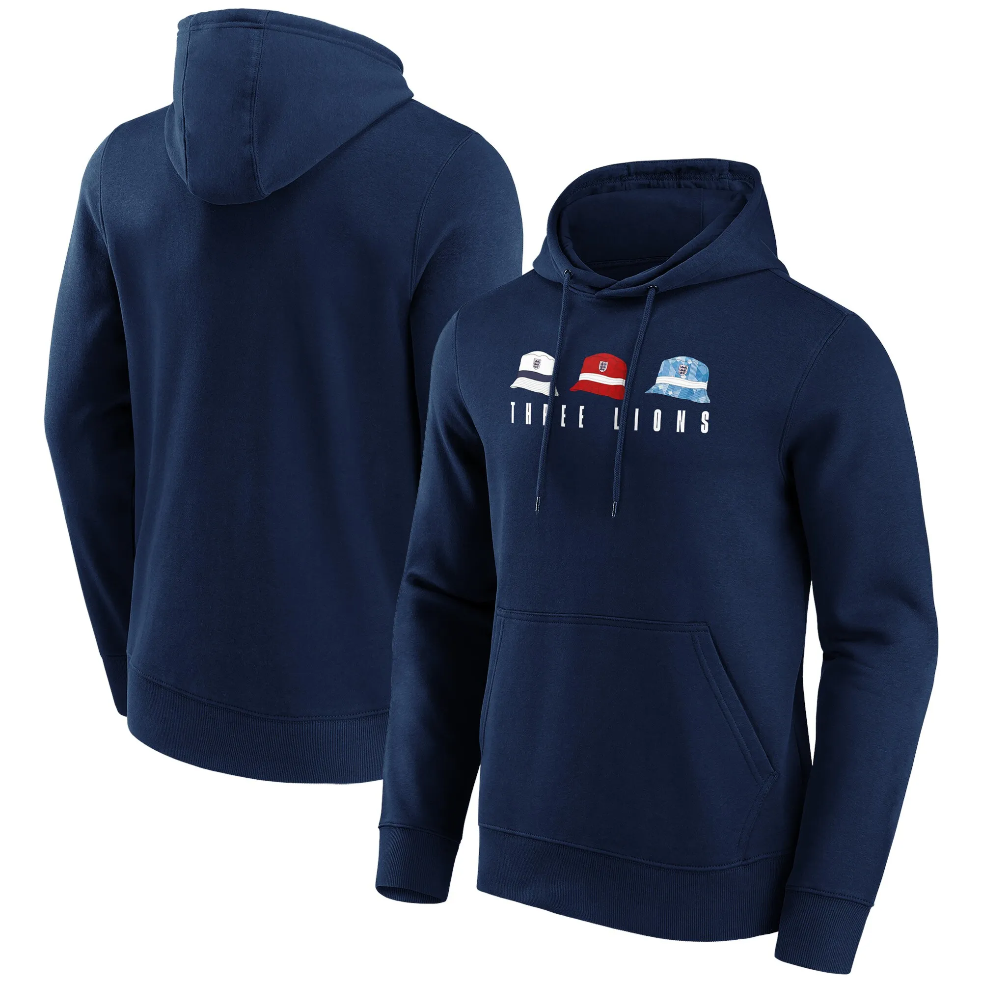 England Bucket on Tour Graphic Hoodie - Navy - Mens