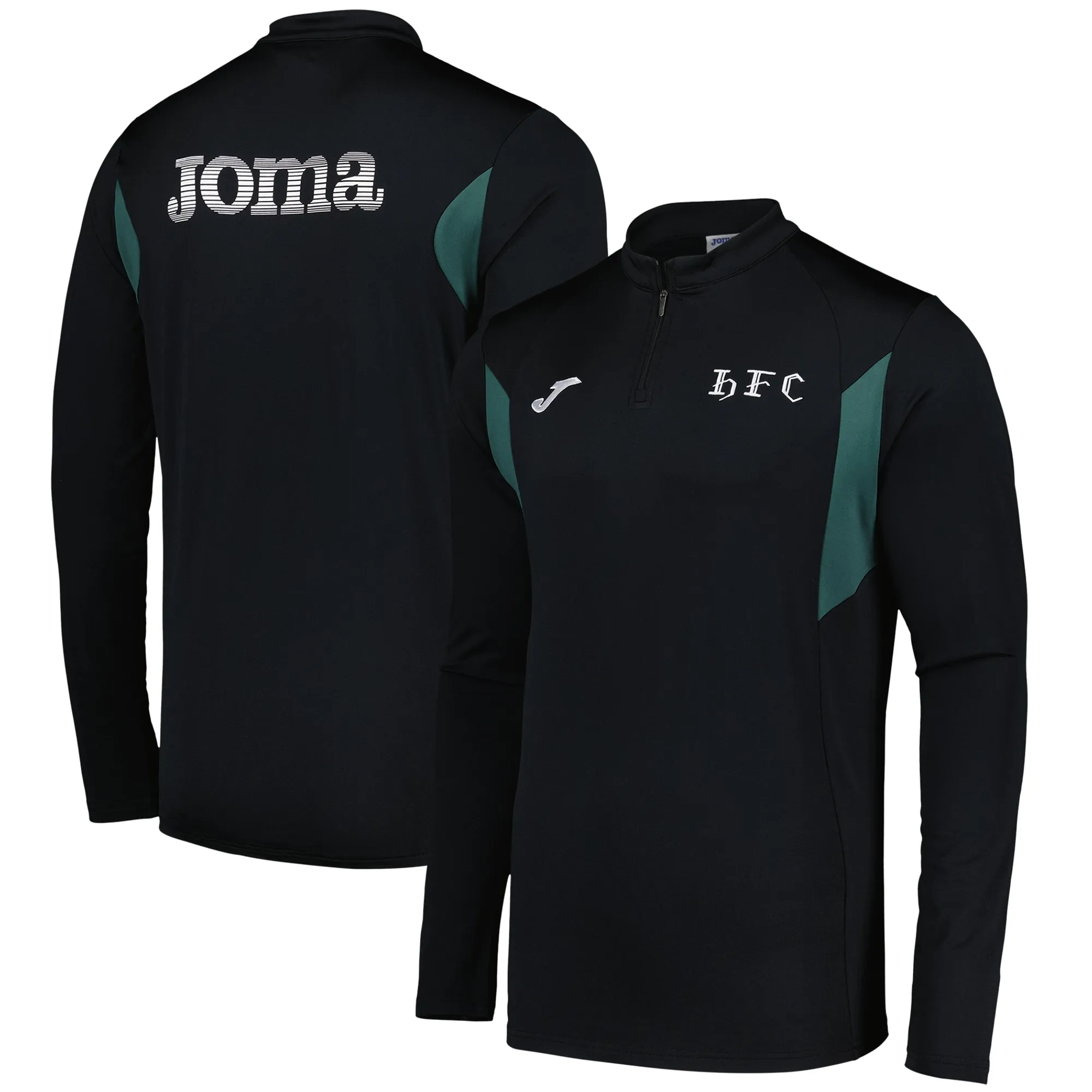 Hibernian Joma Coaches Training Midlayer Top - Black