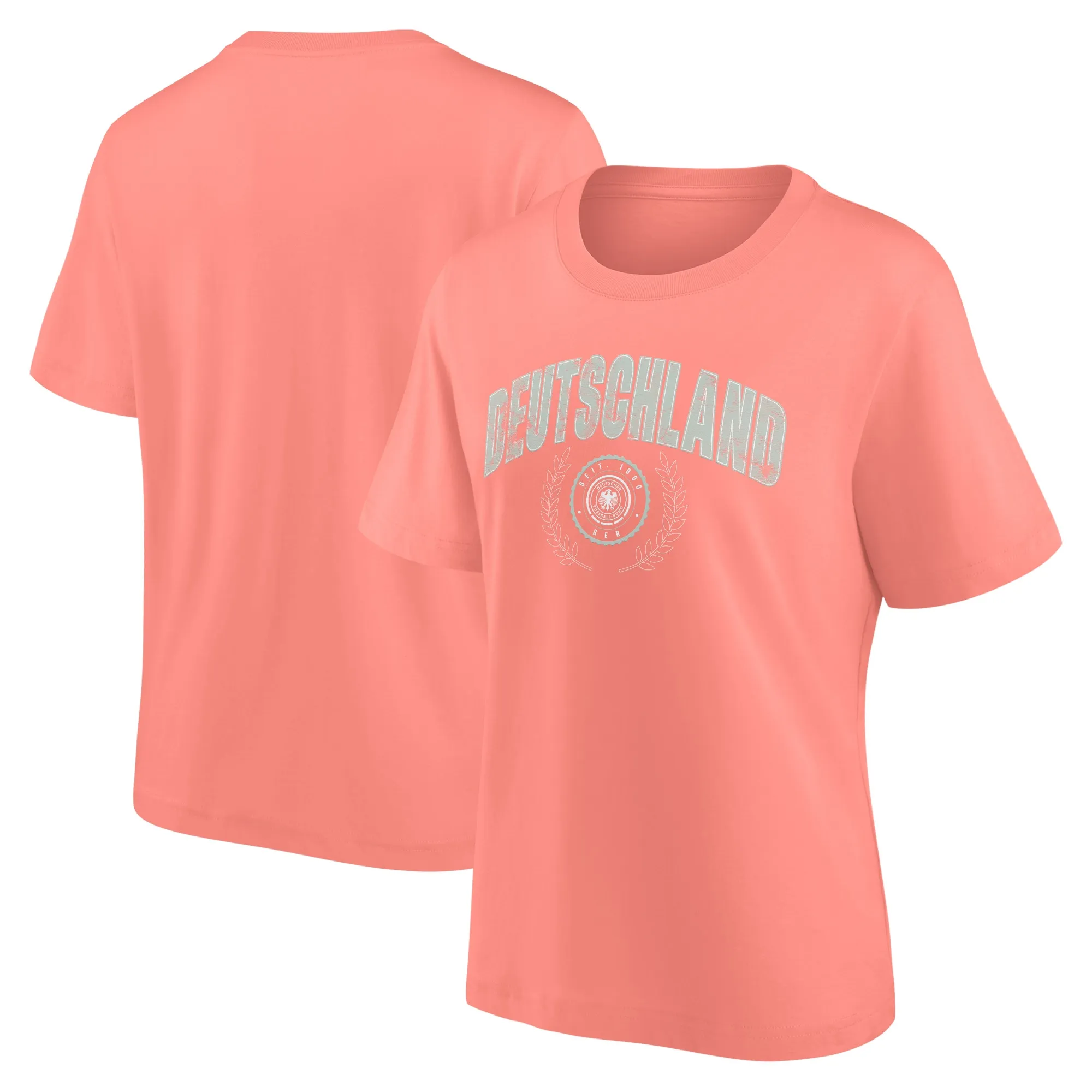 DFB Rebel Academia Graphic Oversized T-Shirt - Coral Haze - Womens
