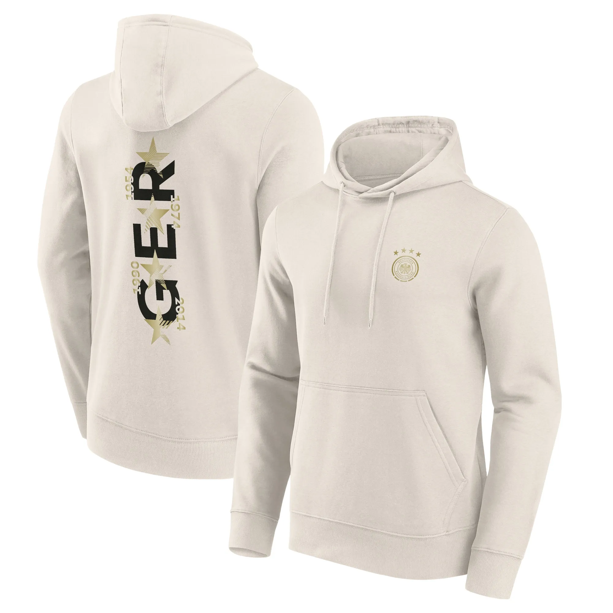 DFB Hometown F&B Short Sleeve Graphic Hoodie - Off-White - Mens