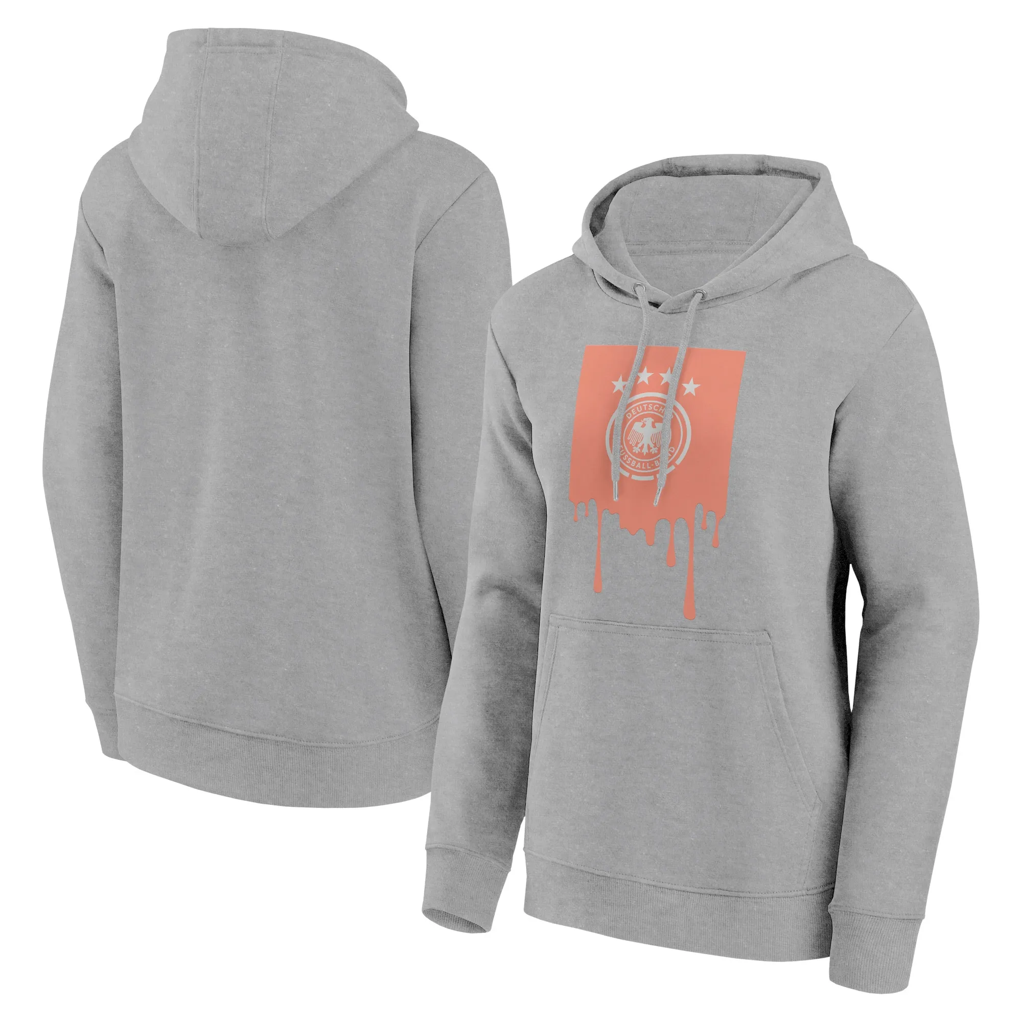DFB Liquify Graphic Hoodie - Sports Grey Heather - Womens