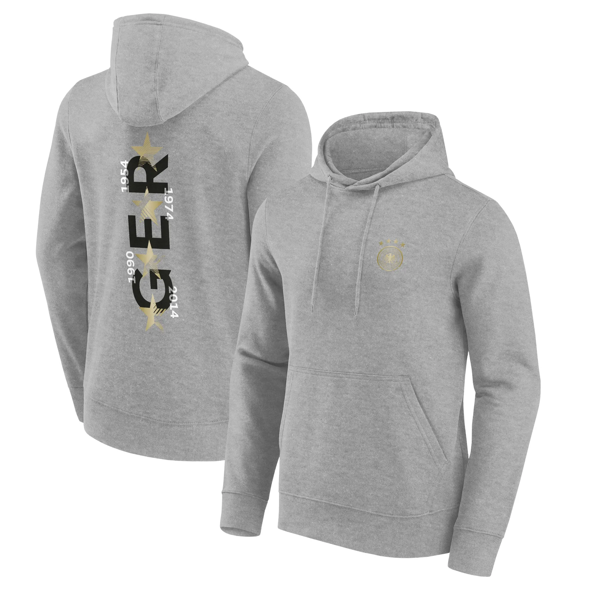 DFB Hometown F&B Short Sleeve Graphic Hoodie - Sports Grey - Mens
