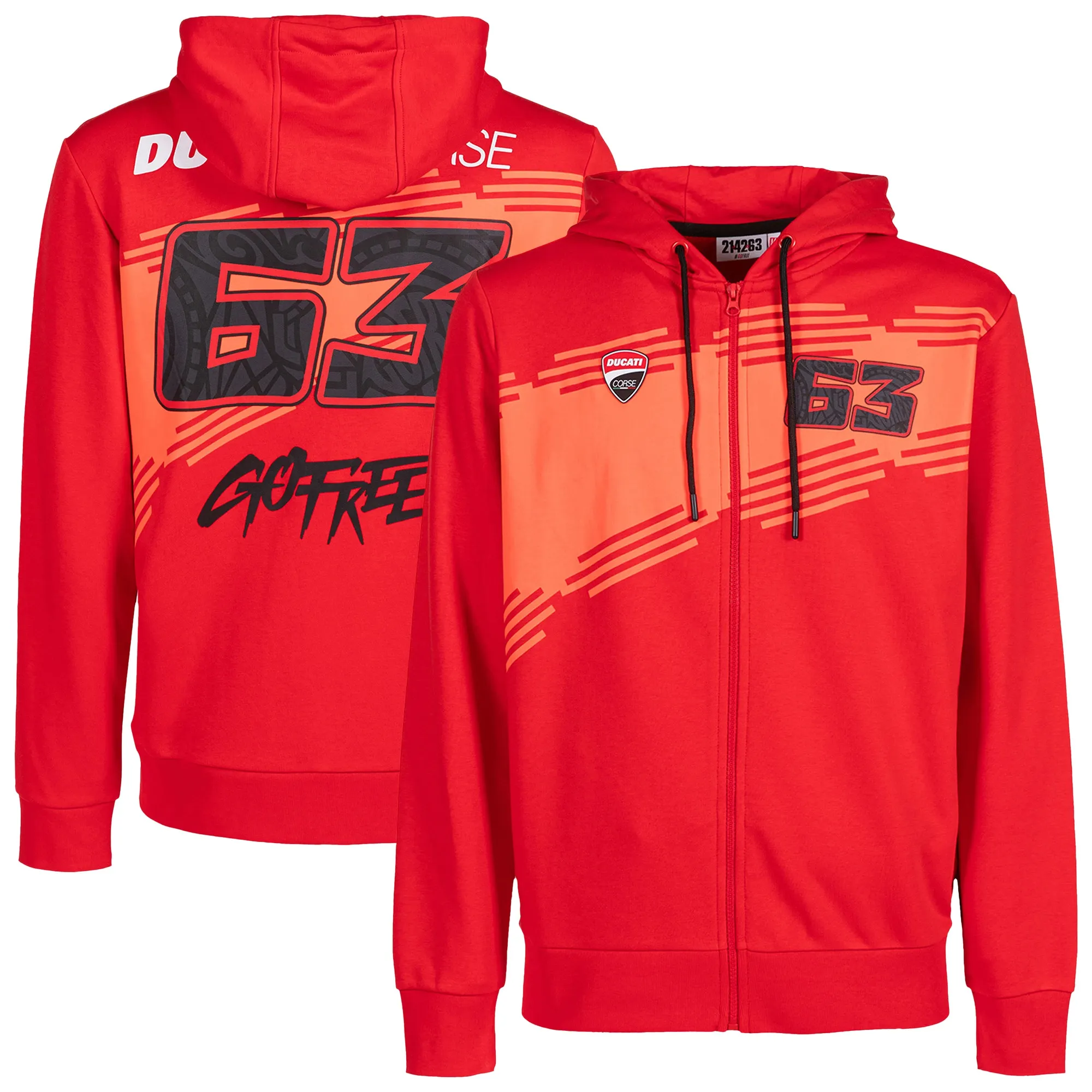 Ducati Corse Francesco Bagnaia Full Zip Hoodie