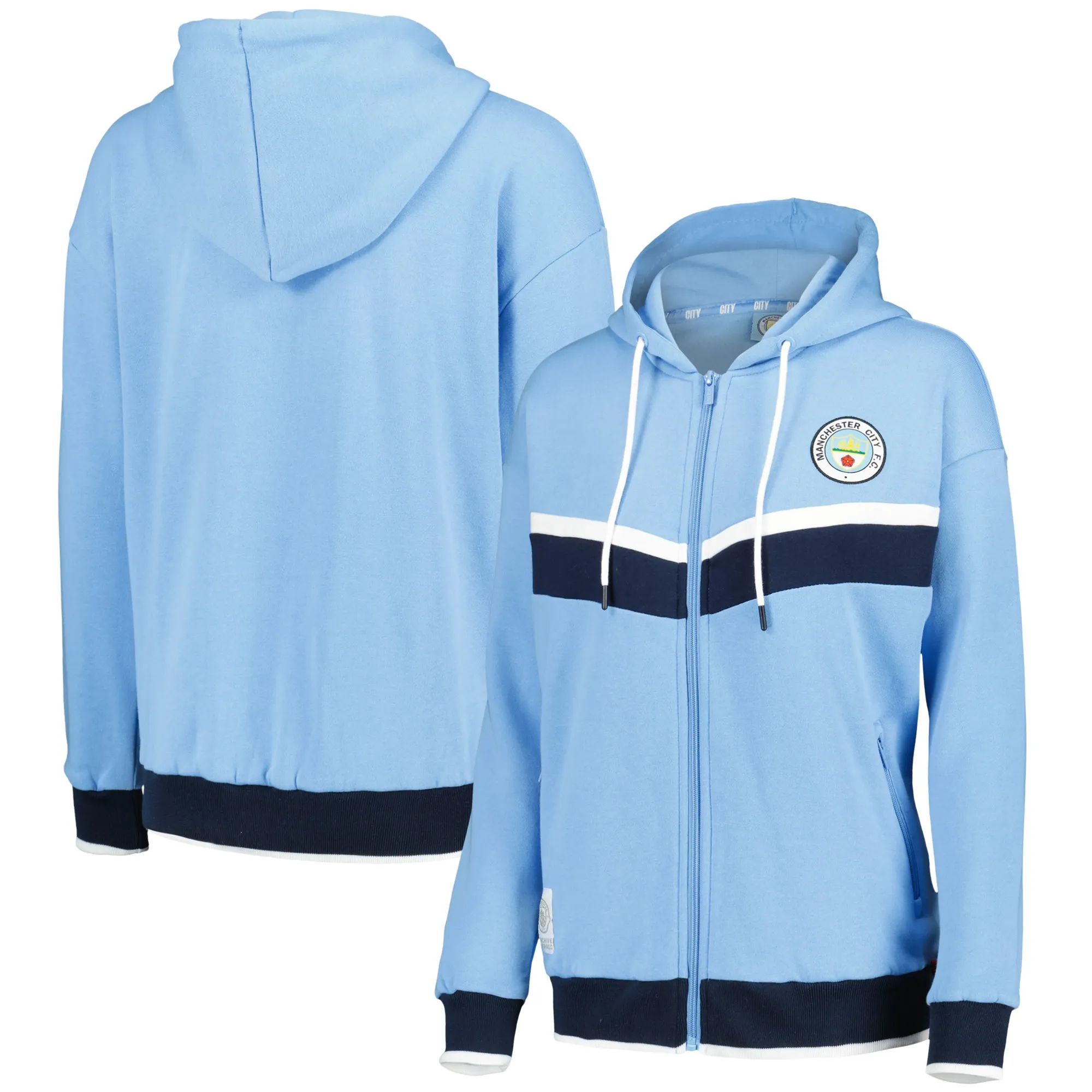 Manchester City 1992 Archive Hoodie - Sky - Womens