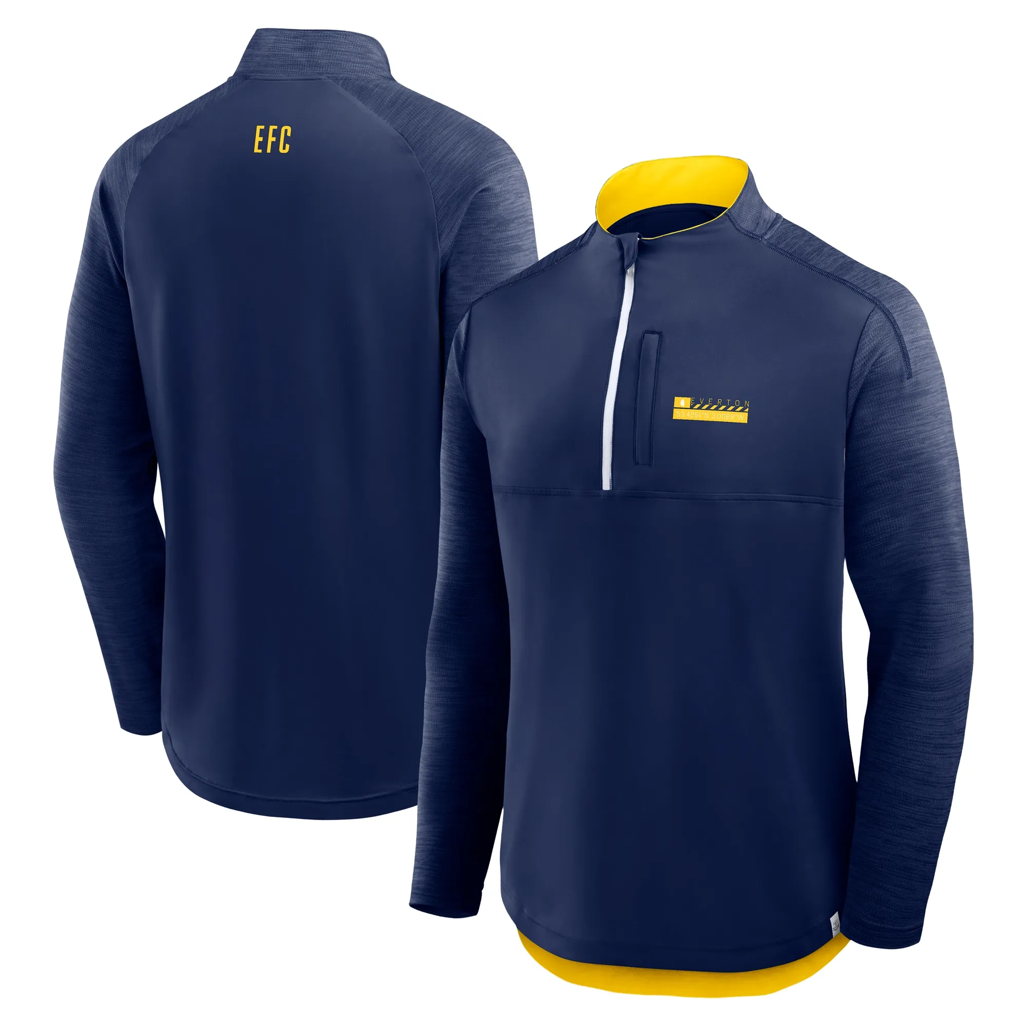 Everton Defender 1/4 Zip Top - Athletic Navy - Mens
