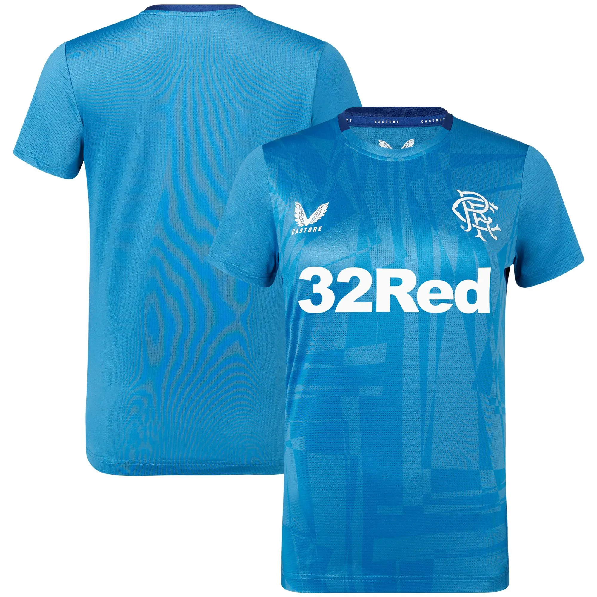 Glasgow Rangers Players Training T-Shirt - Blue - Womens