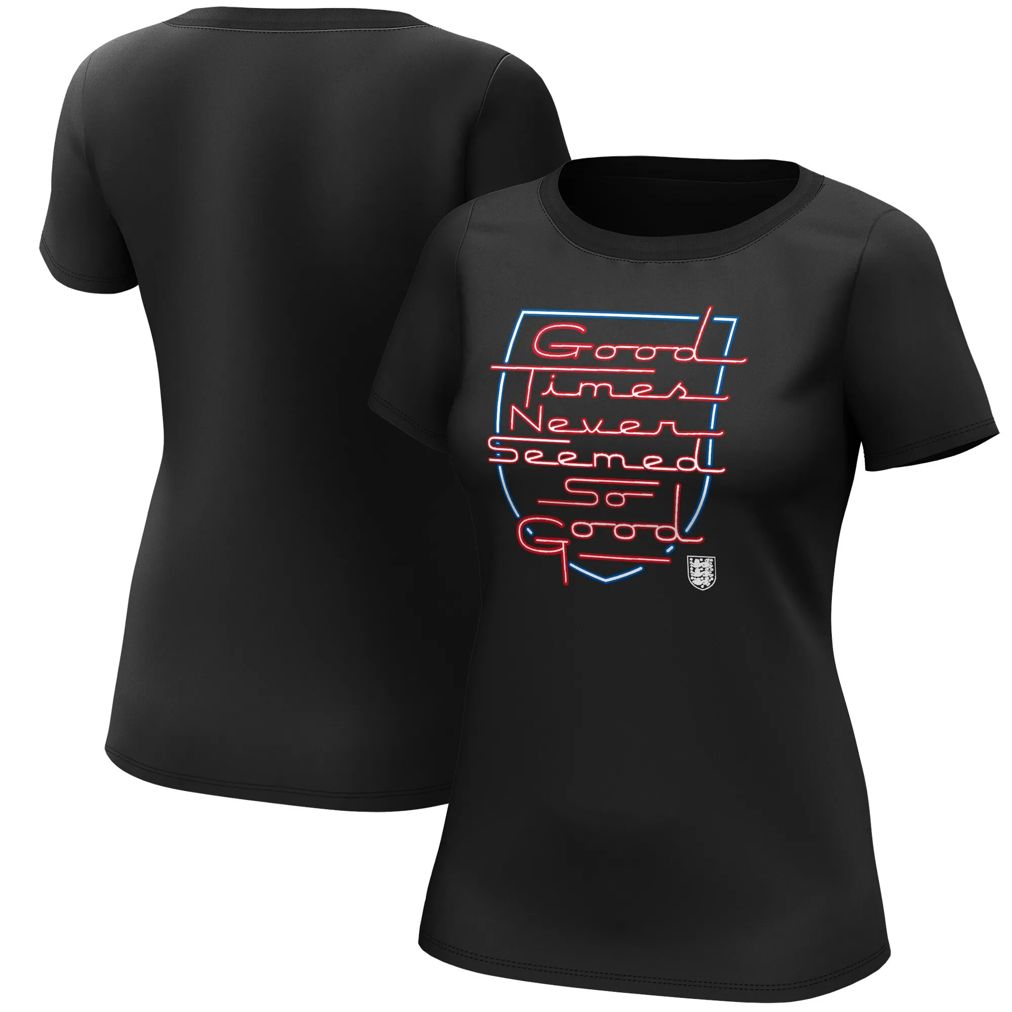England So Good Graphic T-Shirt - Black - Womens