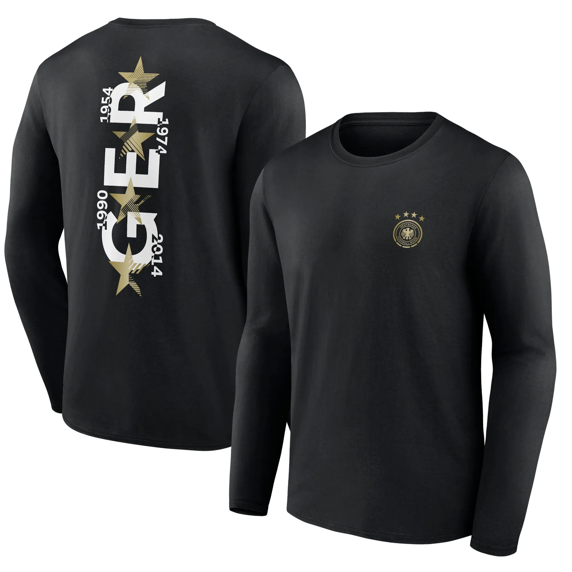 DFB Hometown F&B Short Sleeve Graphic Long Sleeve T-Shirt - Black - Mens