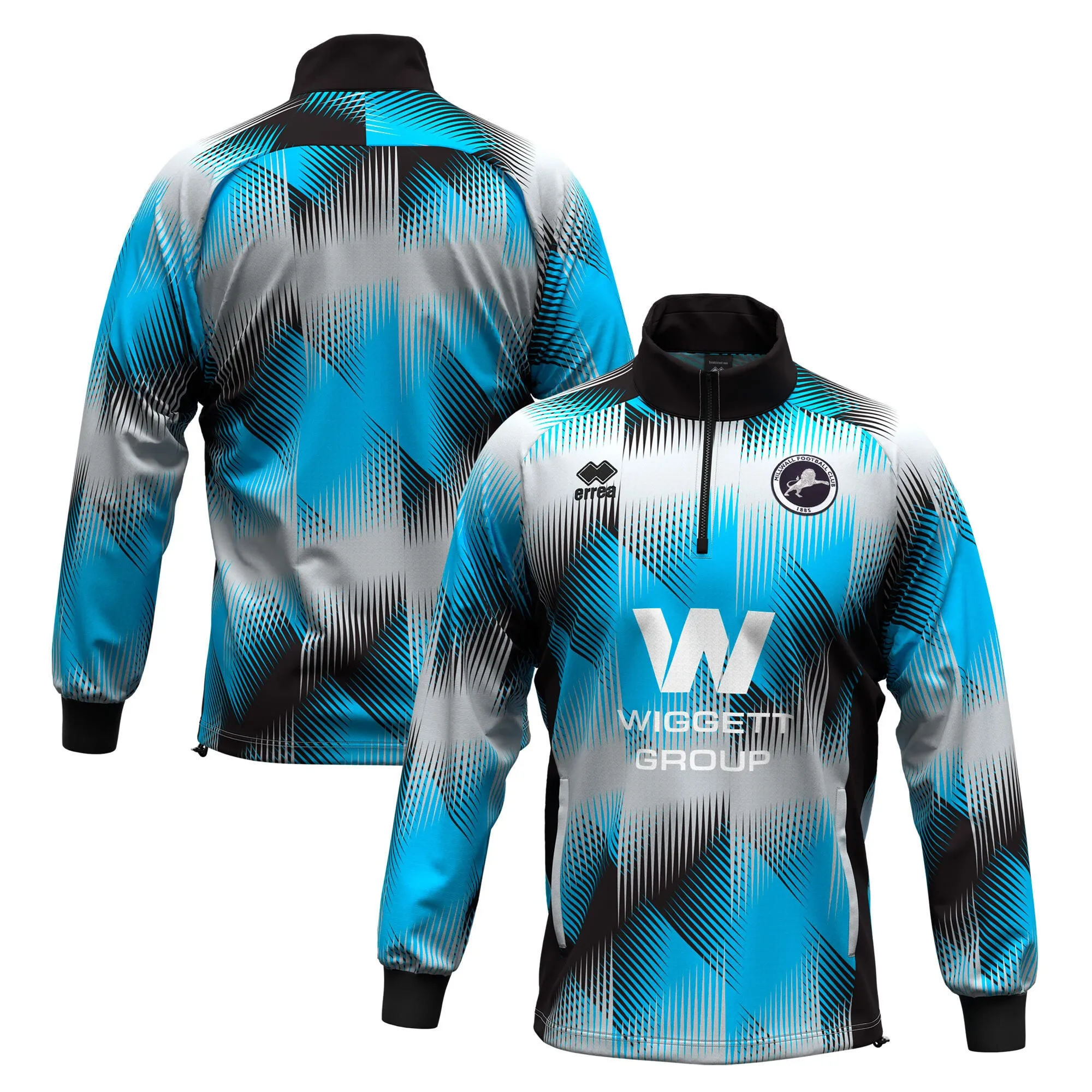 Millwall Errea Third Pre Match Jacket - Grey - Kids