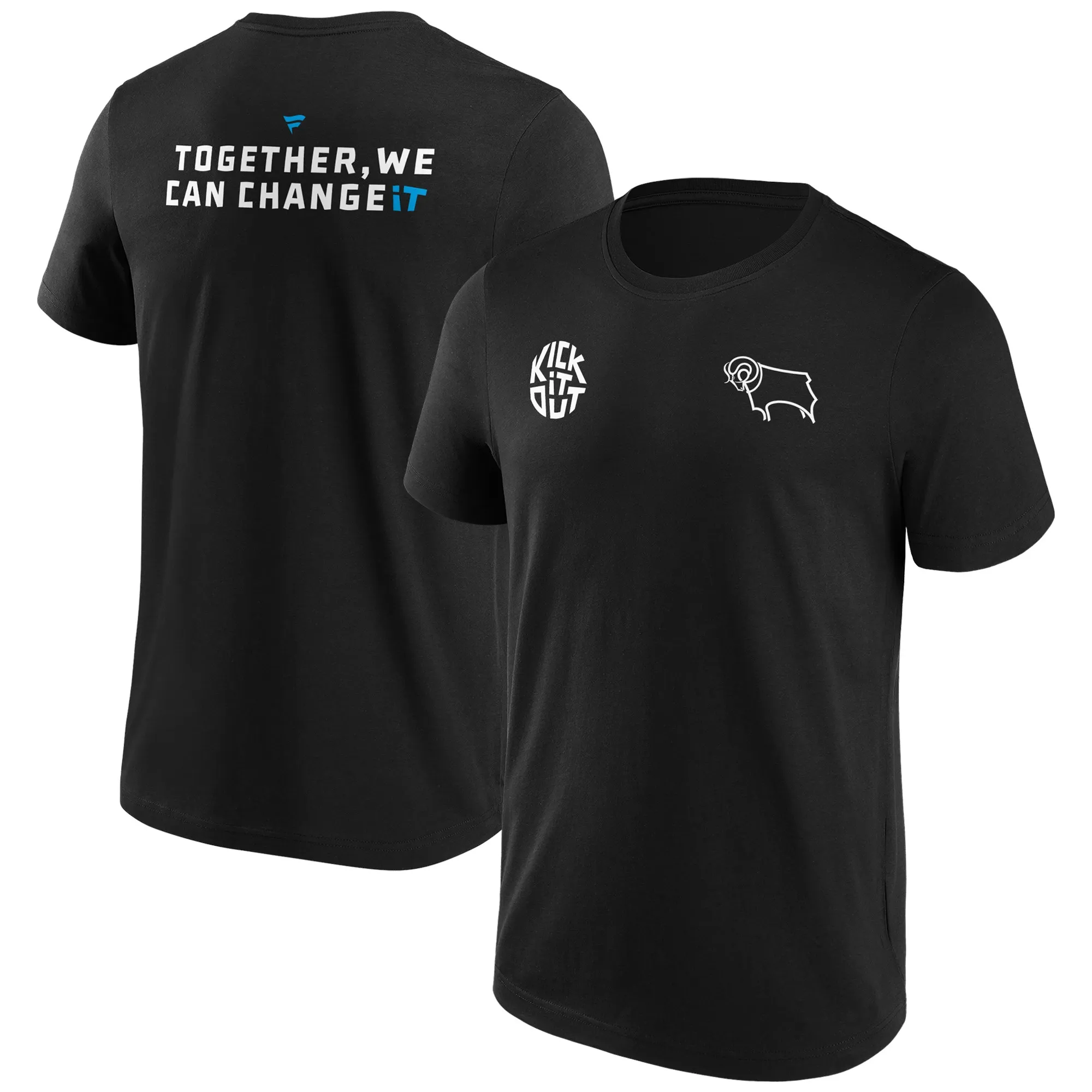 Derby County x KIO Graphic T-Shirt - Black - Mens