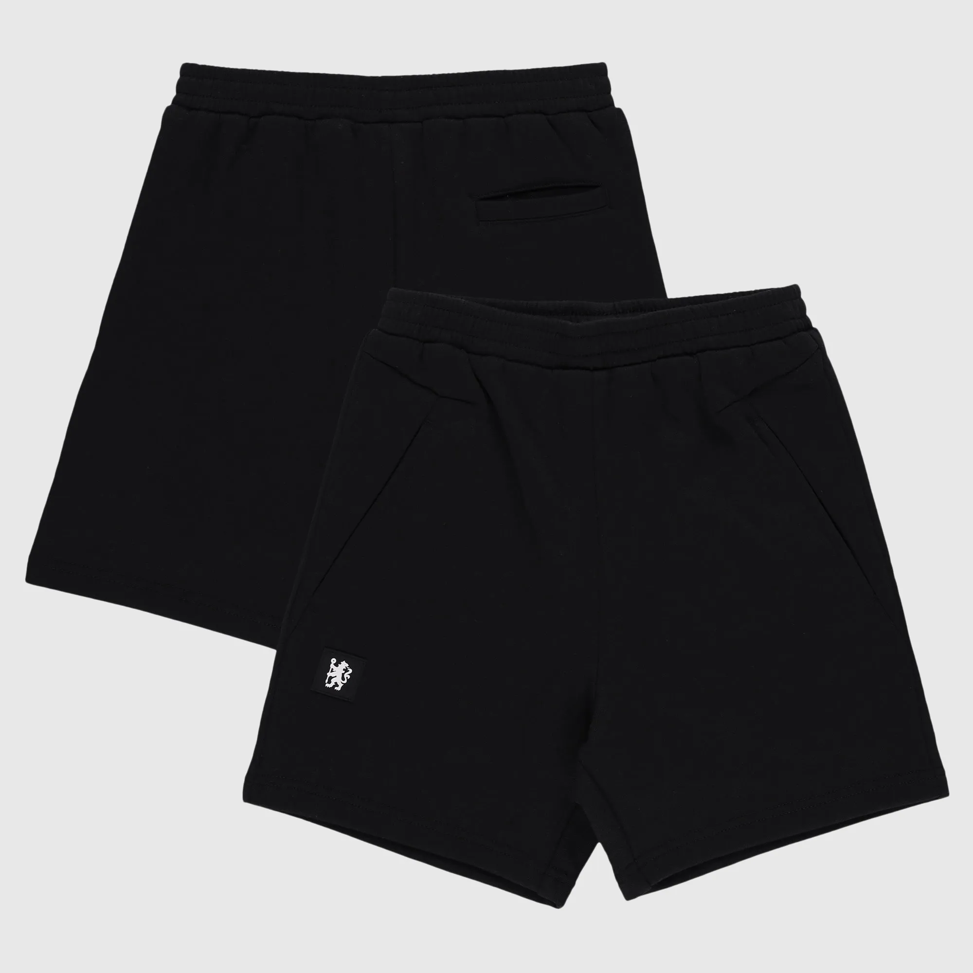 Chelsea Panel Detail Shorts - Black - Boys