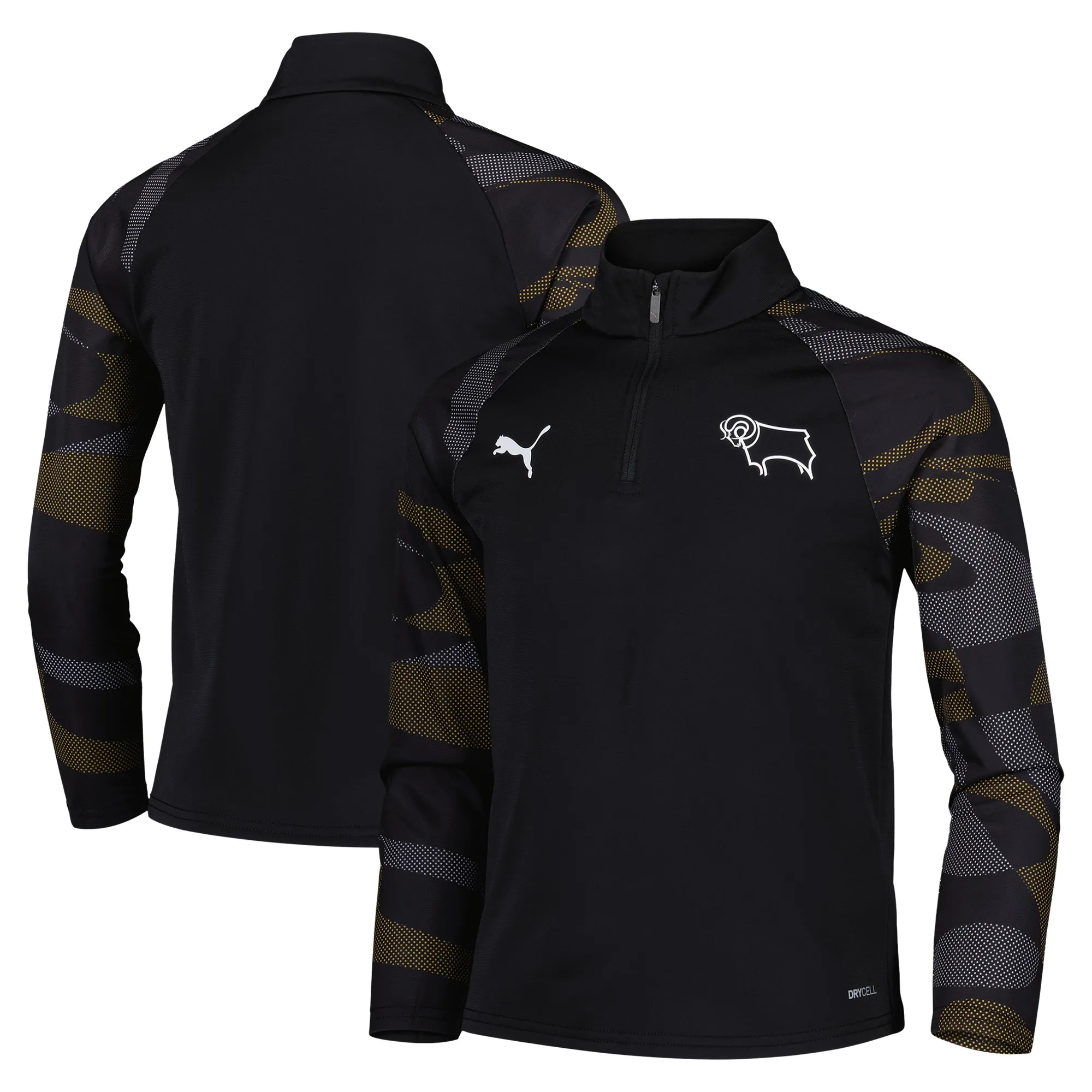 Derby County PUMA Home Pre Match Midlayer - Black - Kids