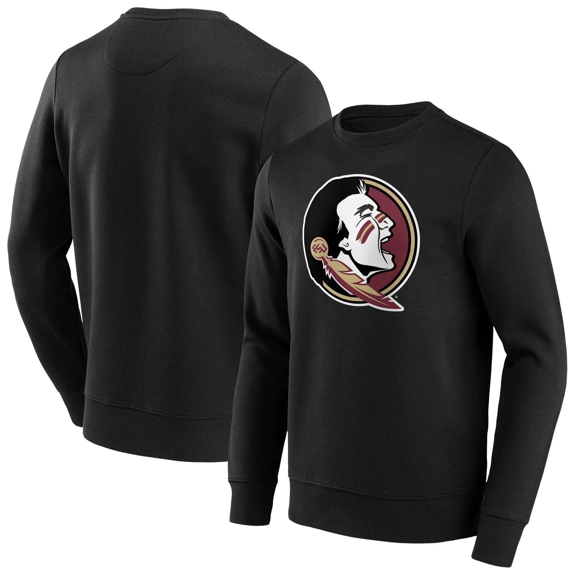 NCAA Florida State Seminoles Primary Logo Graphic Crew Sweatshirt - Mens