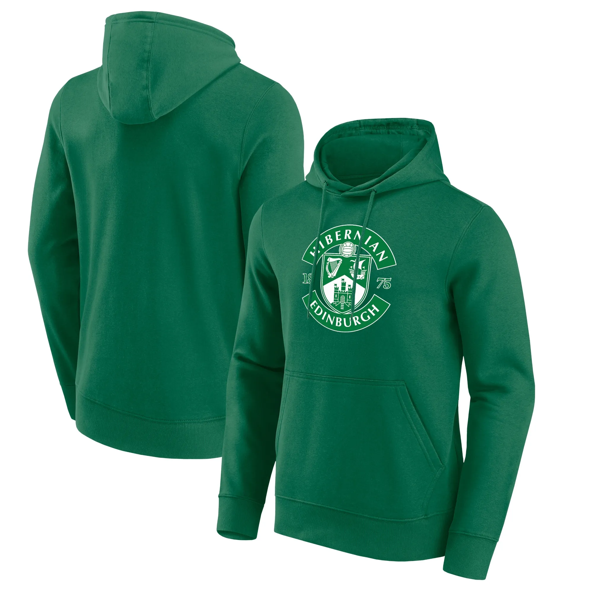 Hibernian Primary Logo Graphic Hoodie - Kelly Green - Mens