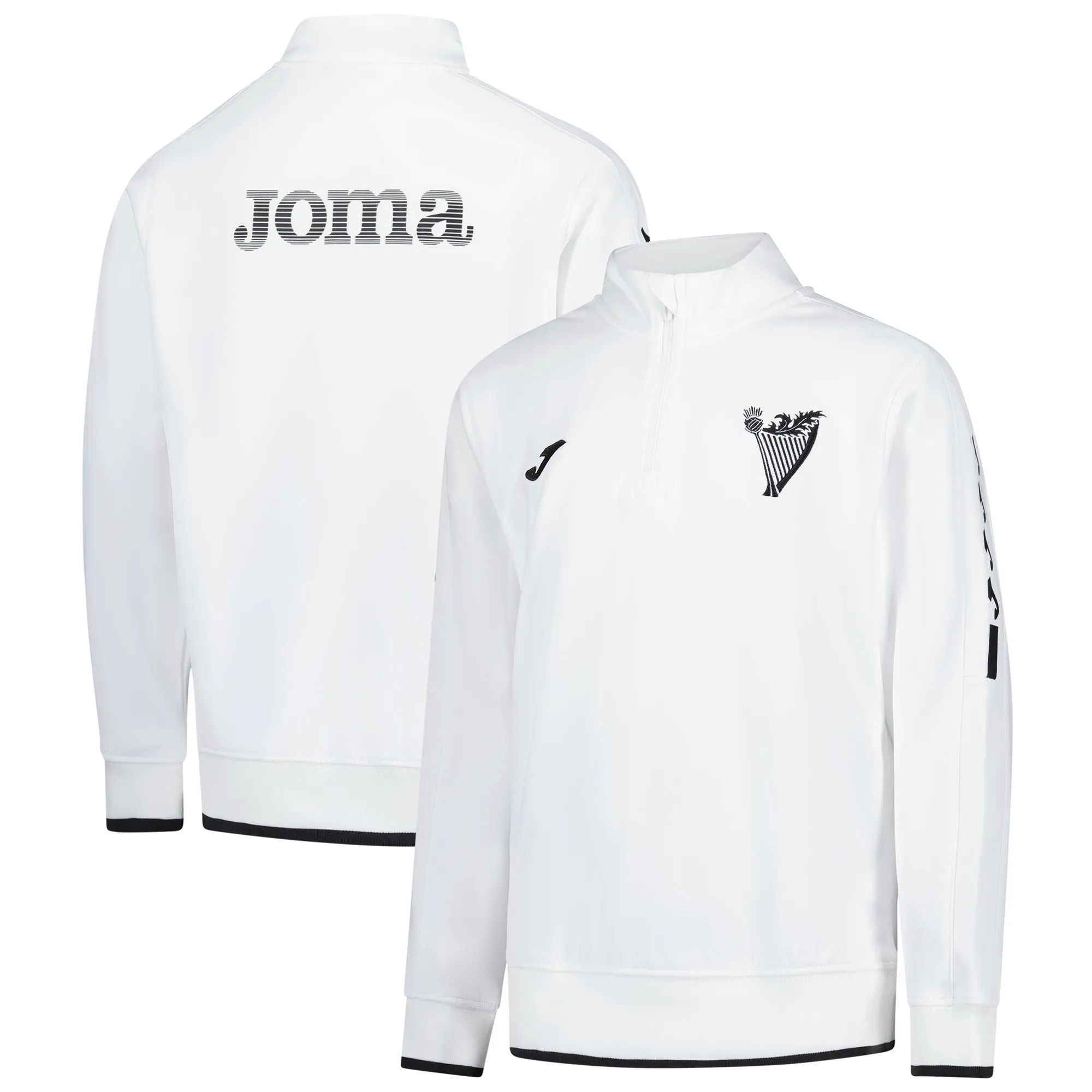 Hibernian Joma Home Pre Match Midlayer Top - White - Kids