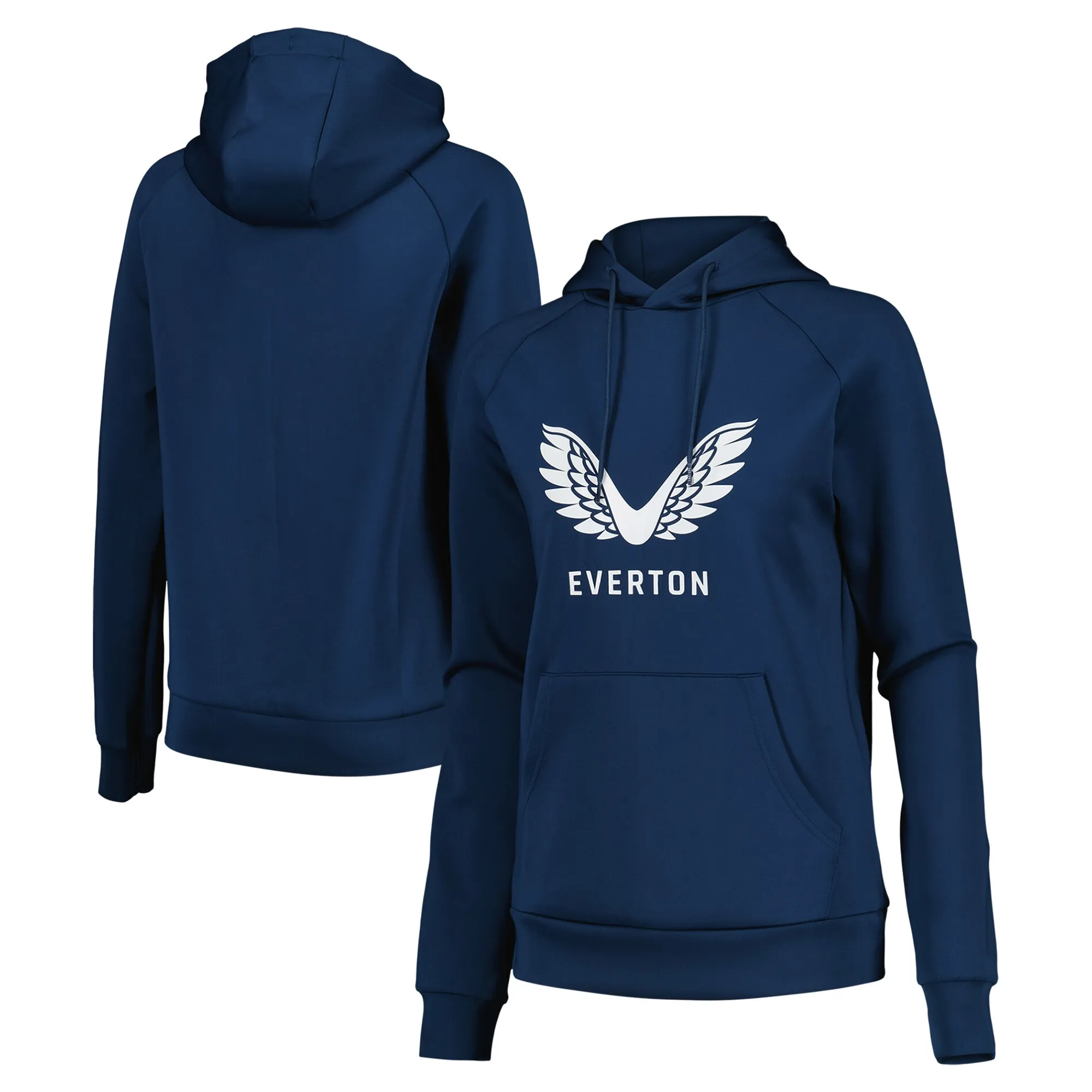 Everton Castore Coaches Presentation Hoodie - Navy - Womens