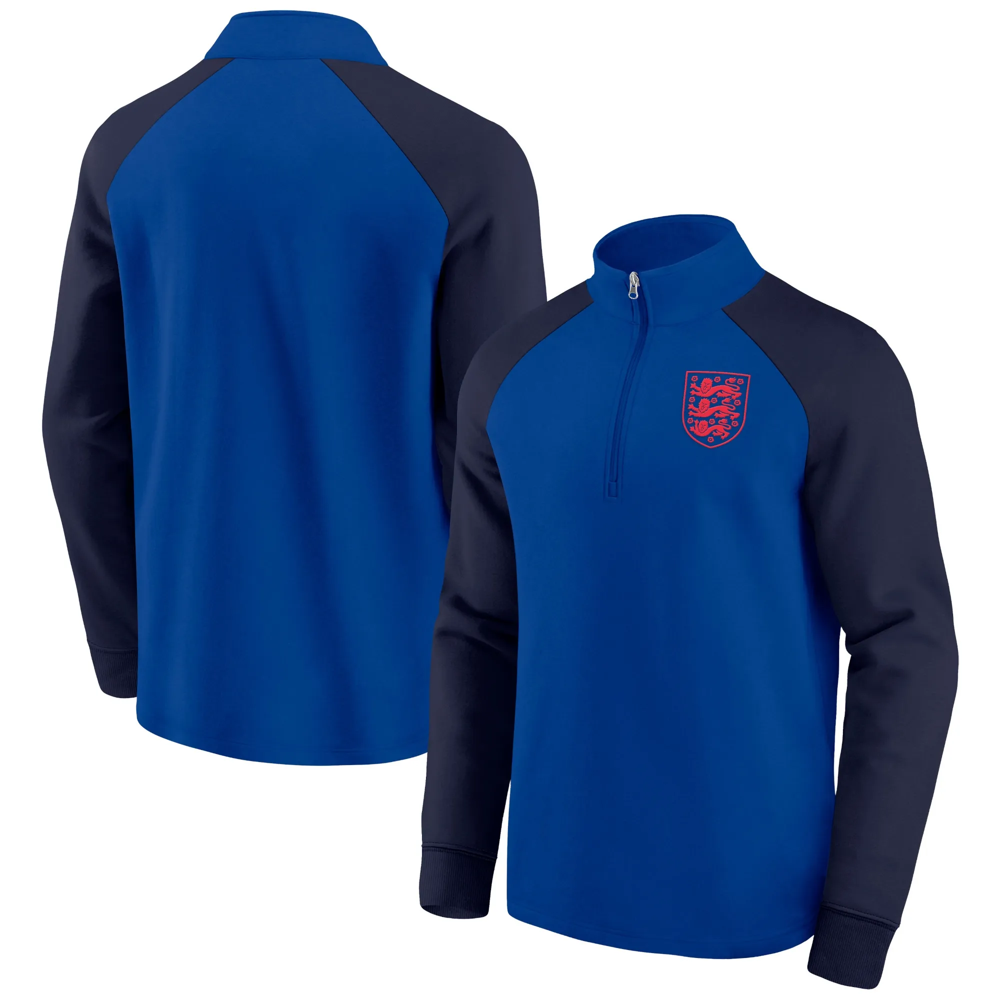 England Fundamentals Half Zip Top - Blue - Mens
