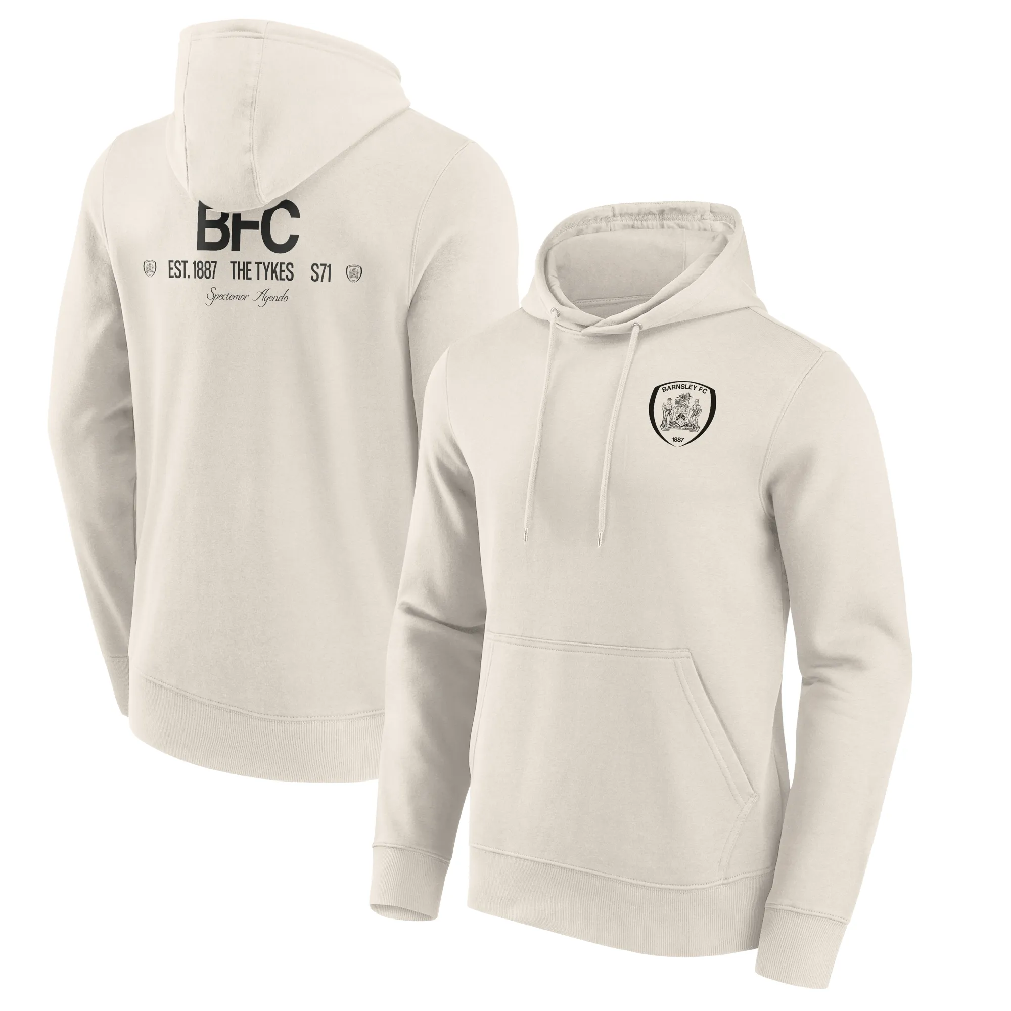 Barnsley End Credits Graphic Hoodie - Off White - Mens