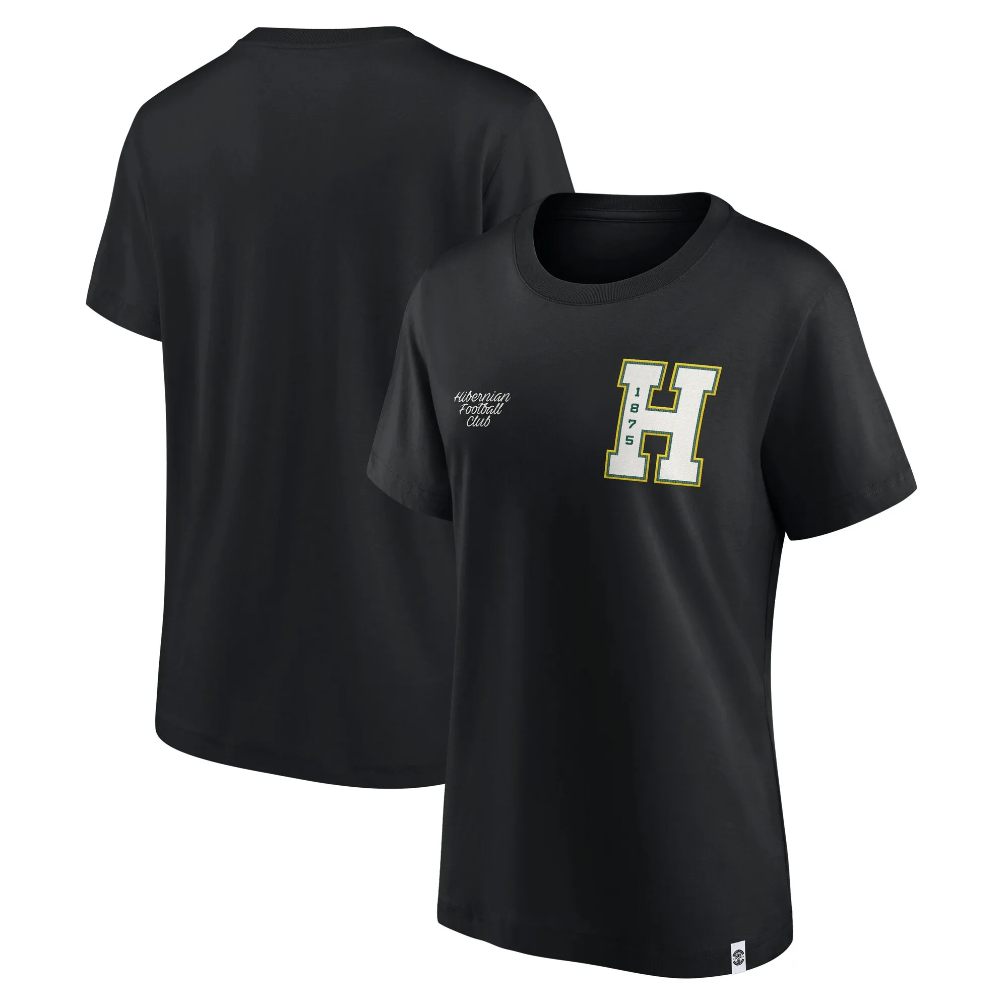 Hibernian Campus Icons Graphic T-Shirt - Black- Womens