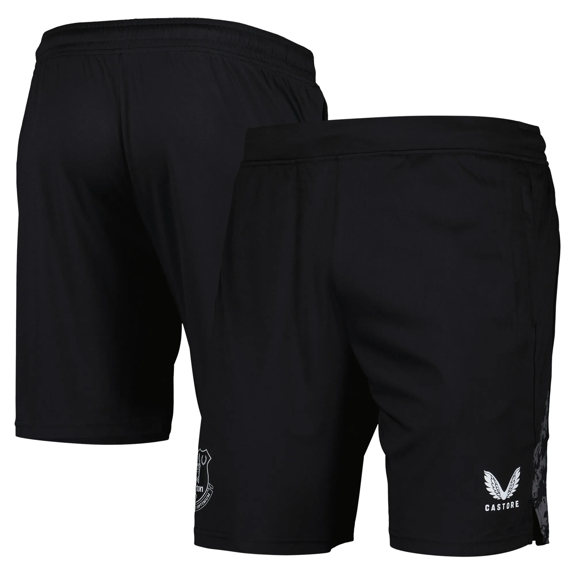 Everton Castore Goalkeeper Training Zipped Shorts - Black - Kids