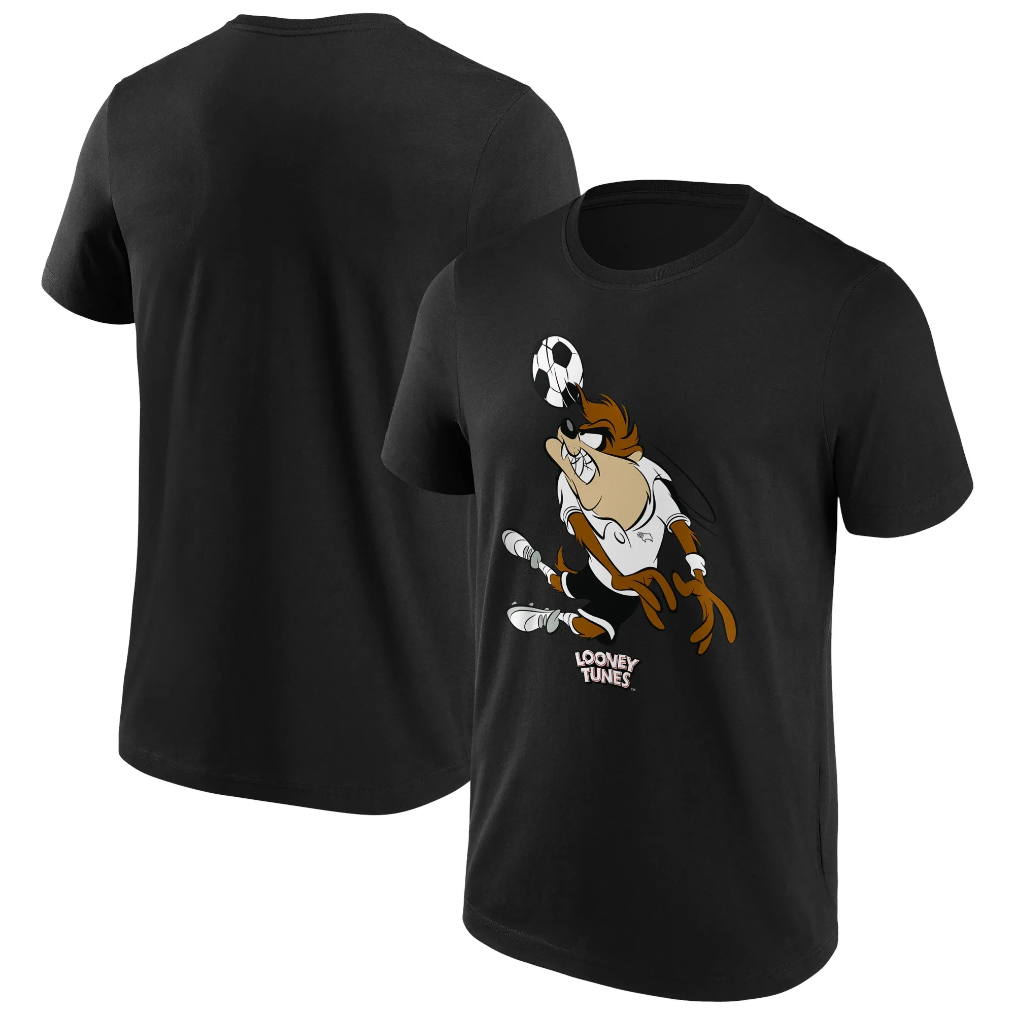 Derby County Looney Tunes Taz Graphic T-Shirt - Black - Mens