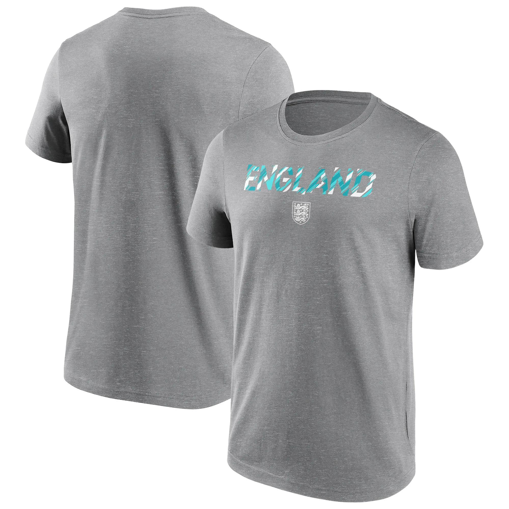 England Fragment Wordmark Graphic T-Shirt - Grey - Mens
