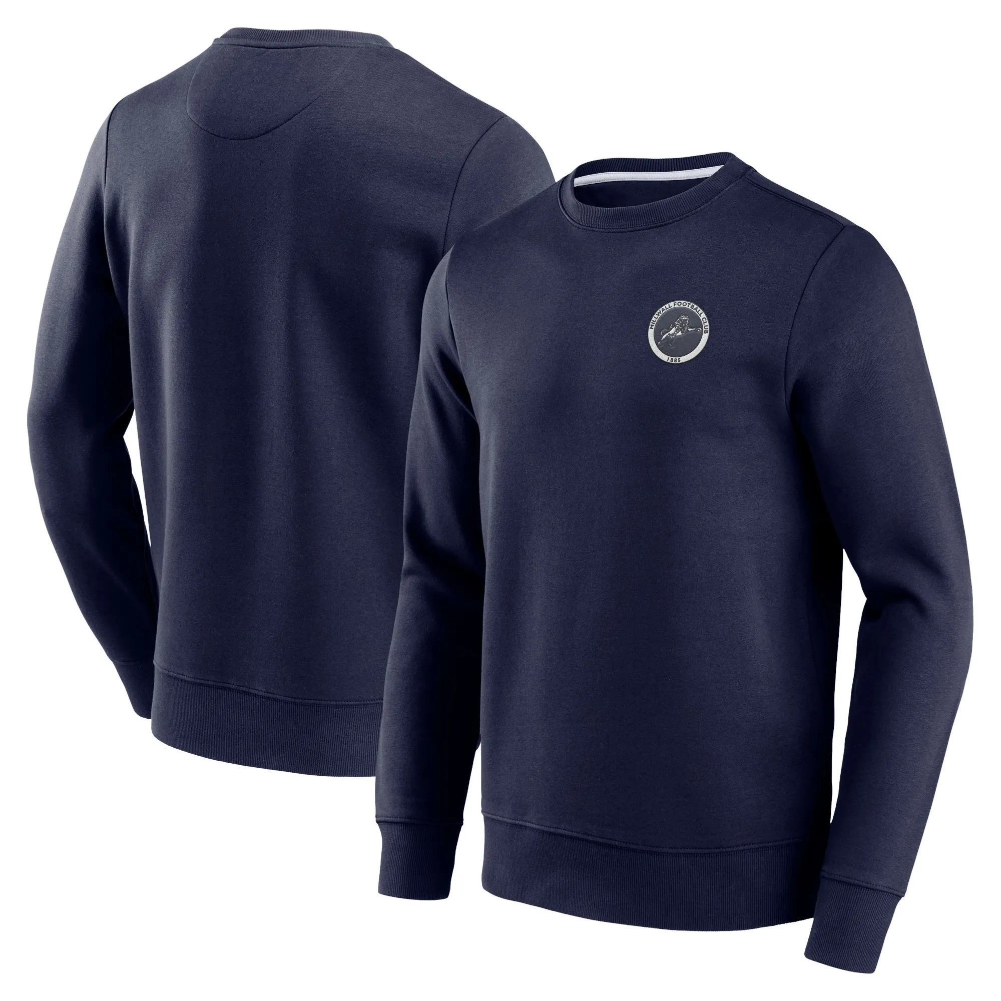 Millwall Essentials Small Crest Crew Sweatshirt - Navy - Mens