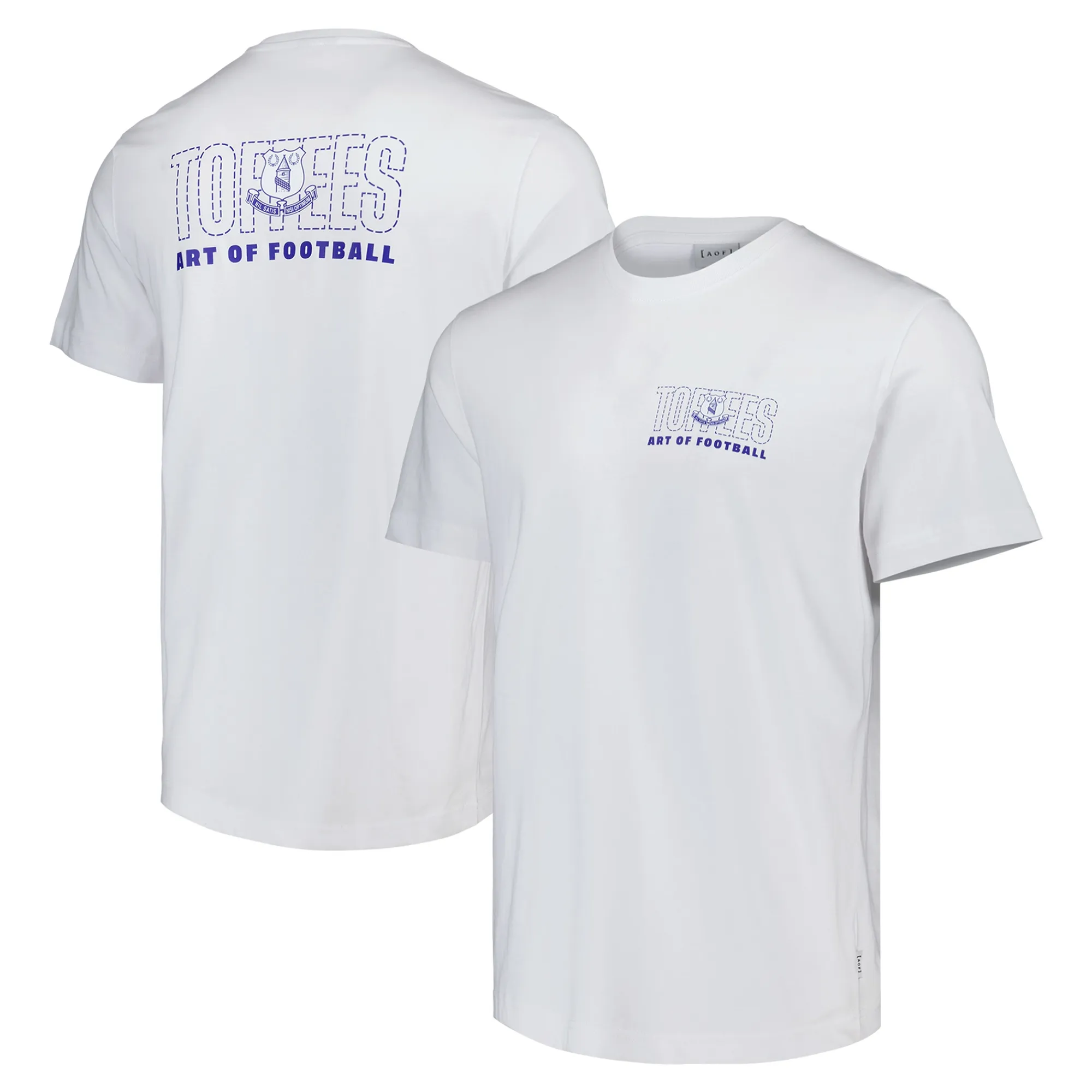 Everton x Art of Football 90's T-Shirt - White - Unisex