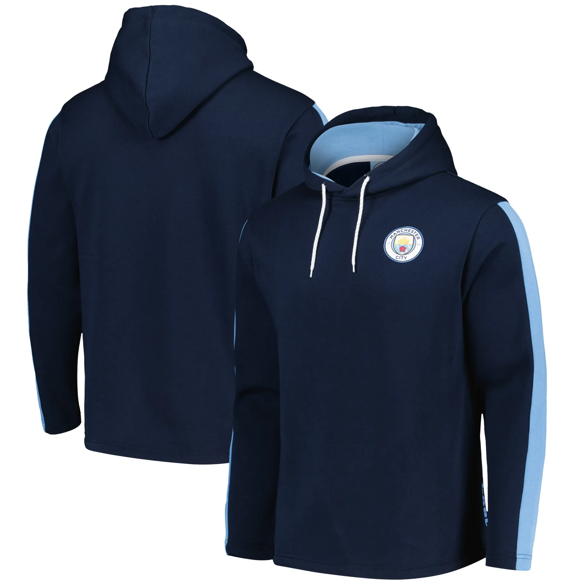 Manchester City Core Small Crest Hoodie - Navy - Mens