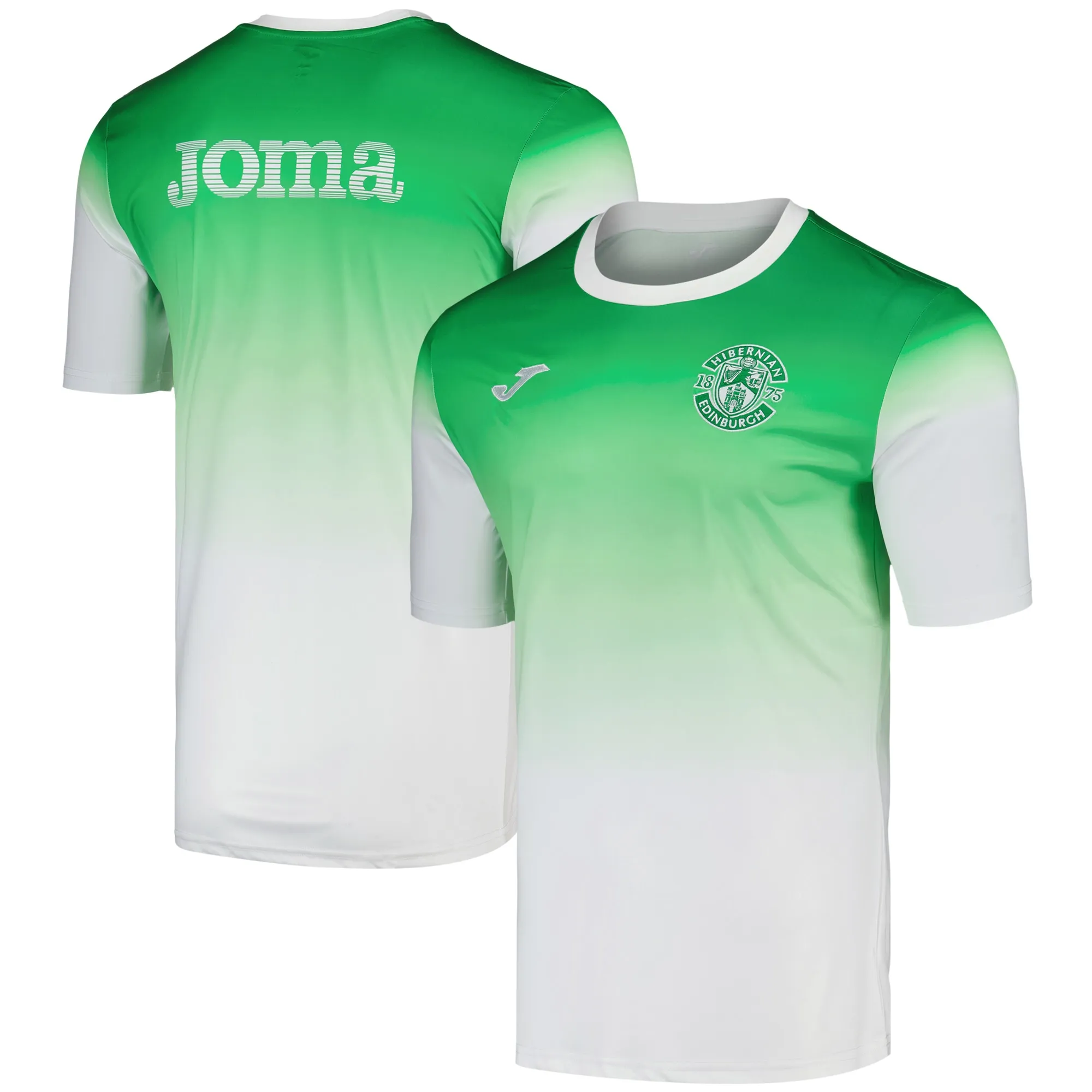 Hibernian Joma Home Pre Match Top - Green/White