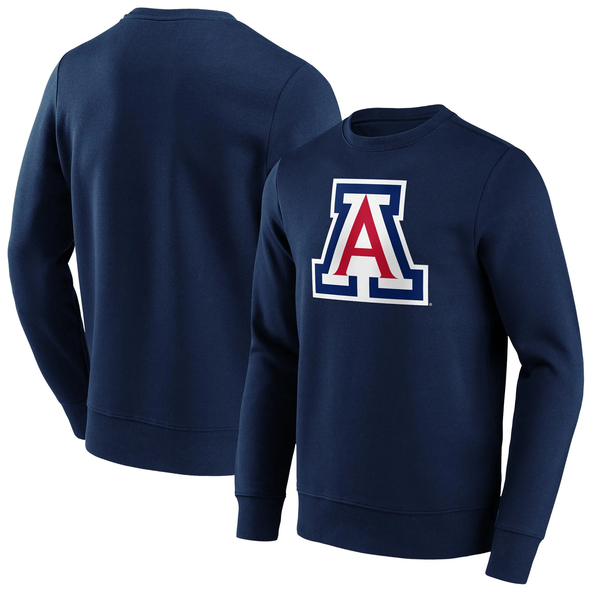 NCAA Arizona Wildcats Primary Logo Graphic Crew Sweatshirt - Mens