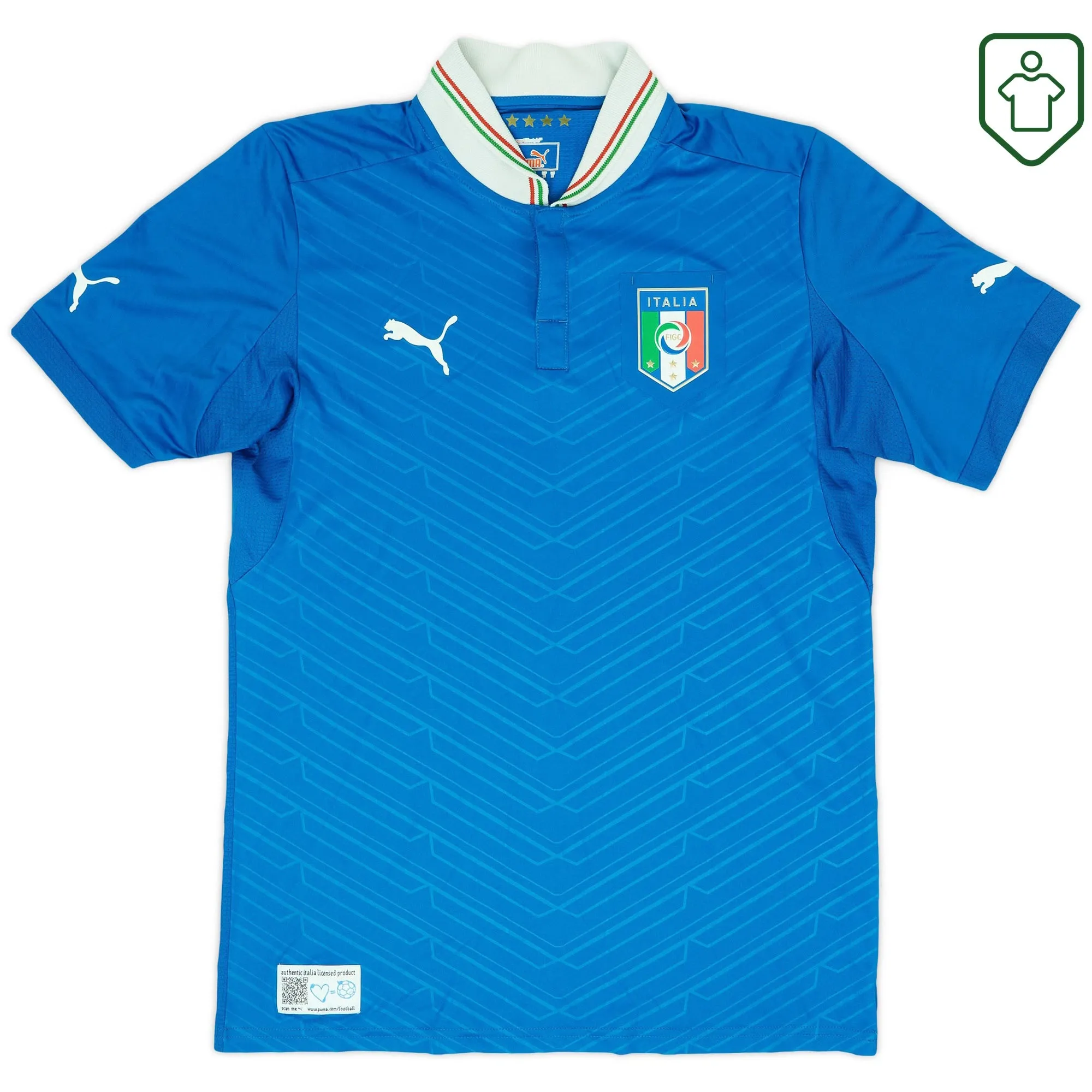 Italy Puma Home Shirt 2012-13 - Very Good - 6/10
