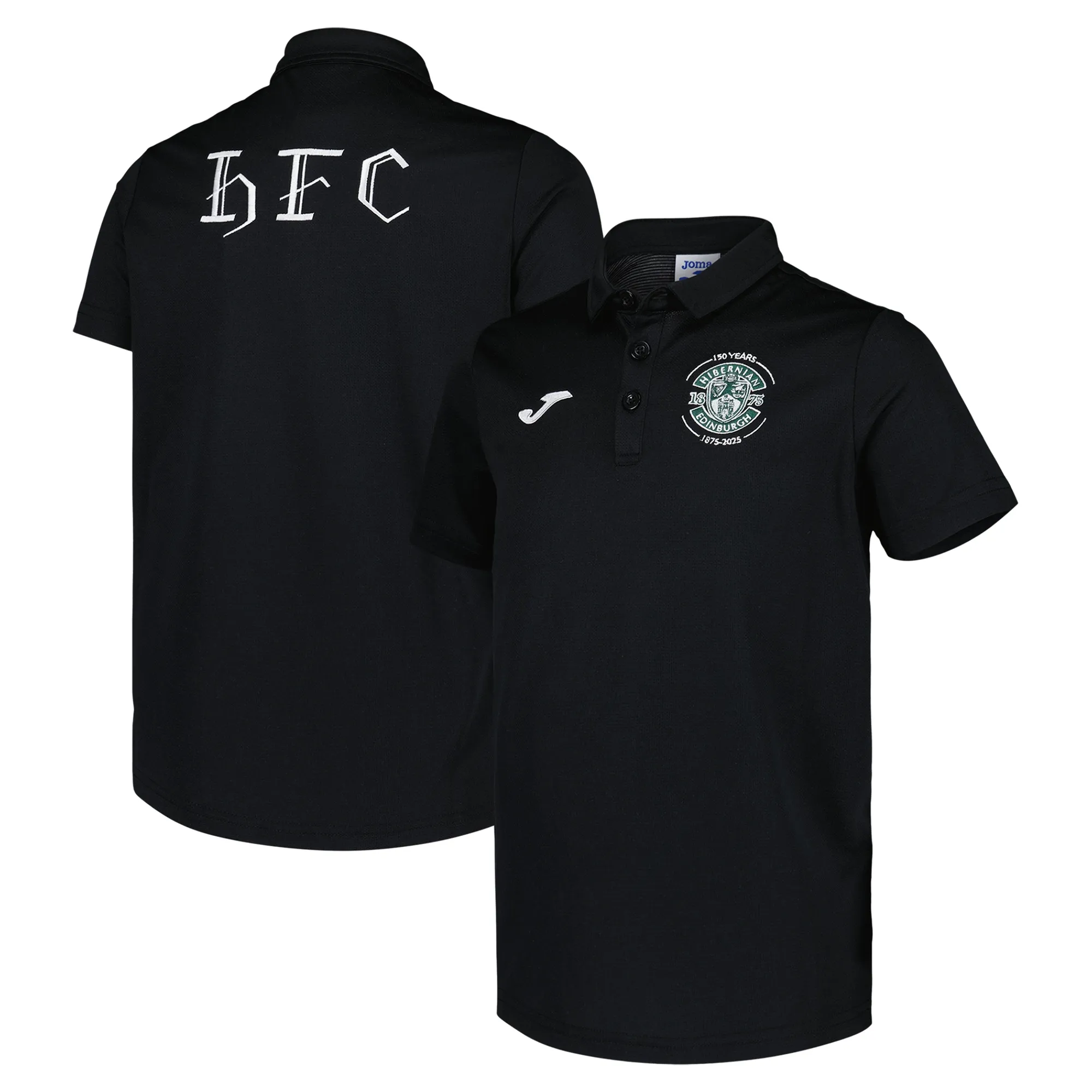 Hibernian Joma Travel Polo - Black - Kids