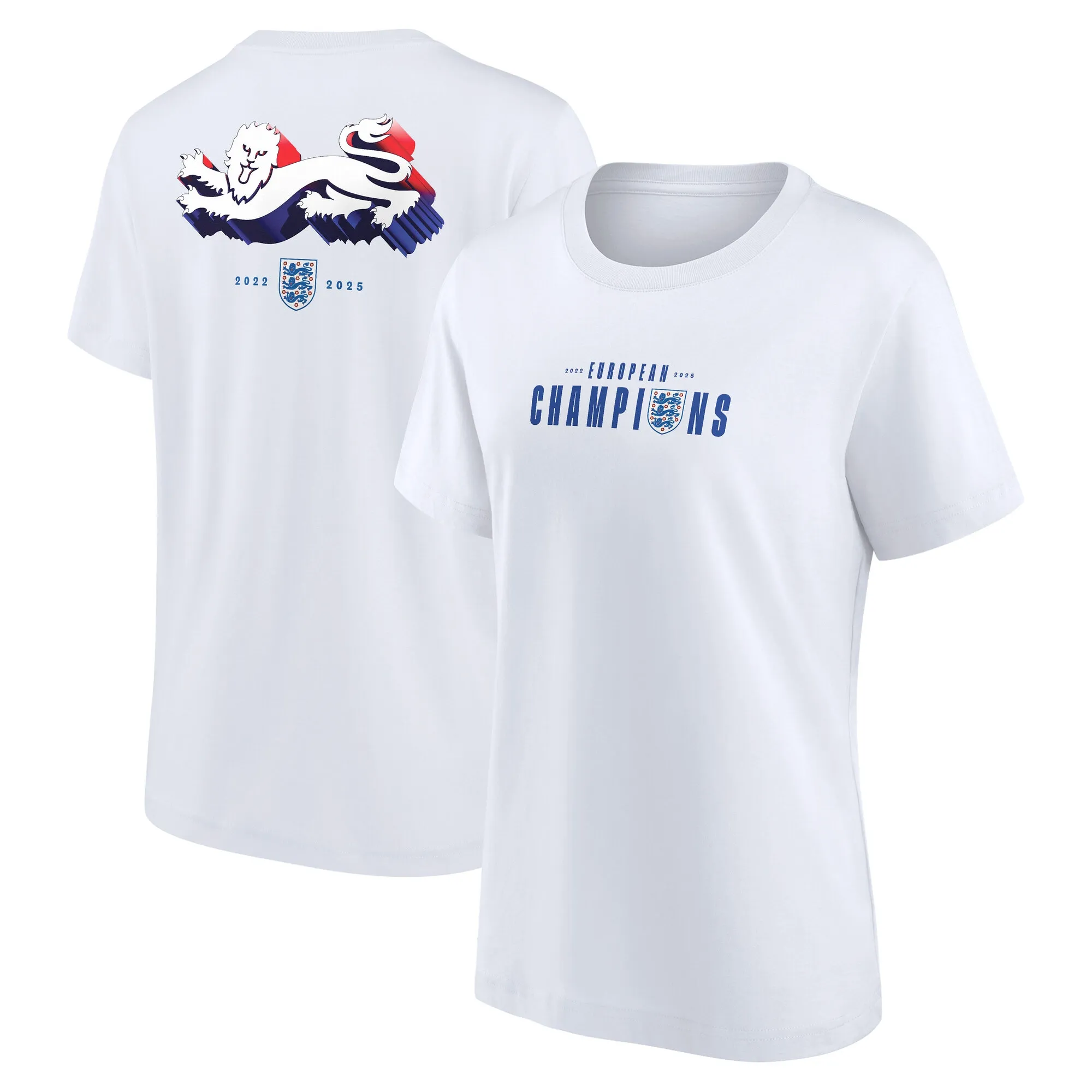 England Lionesses Winners T-Shirt - White - Womens