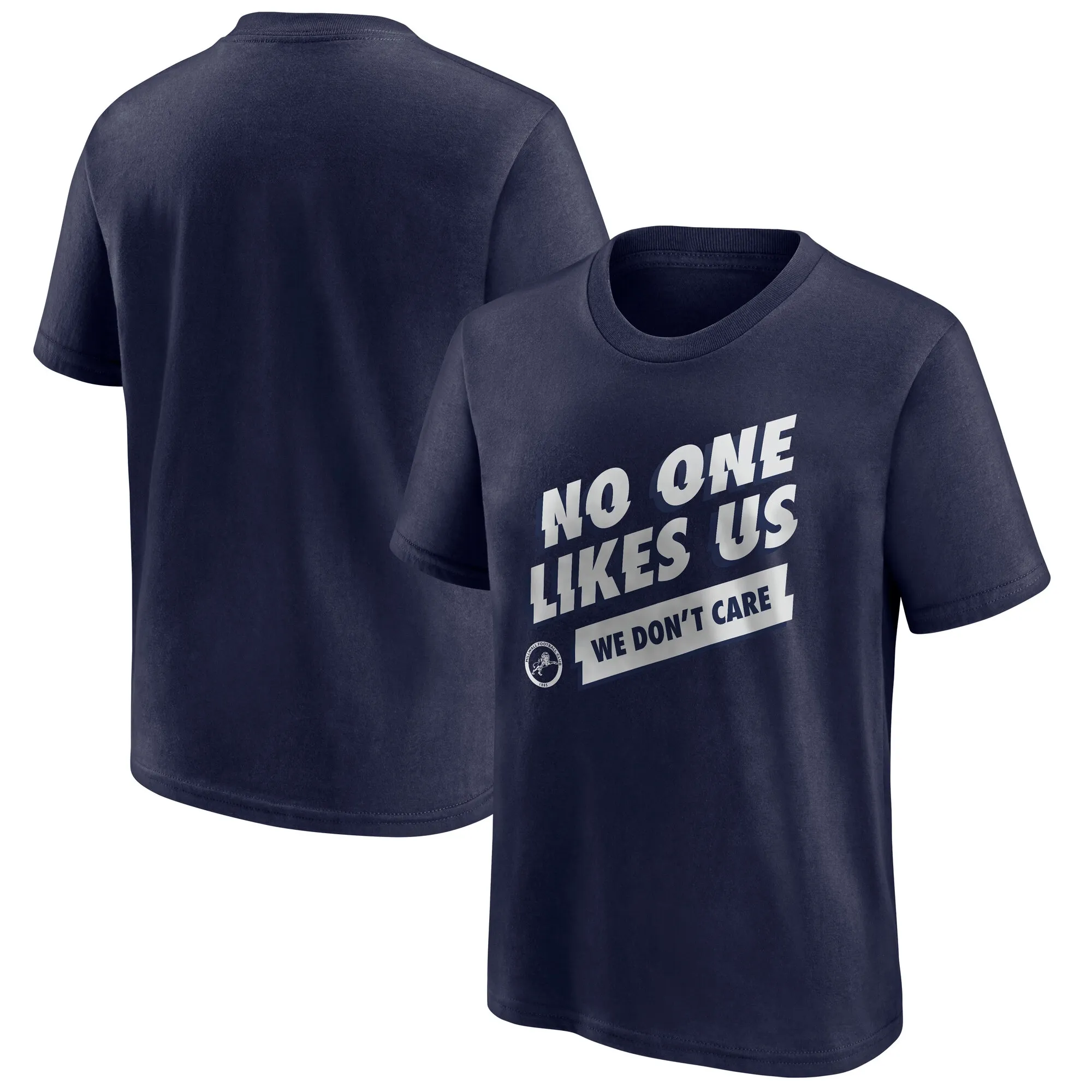 Millwall We Don't Care Graphic T-Shirt - Navy - Kids