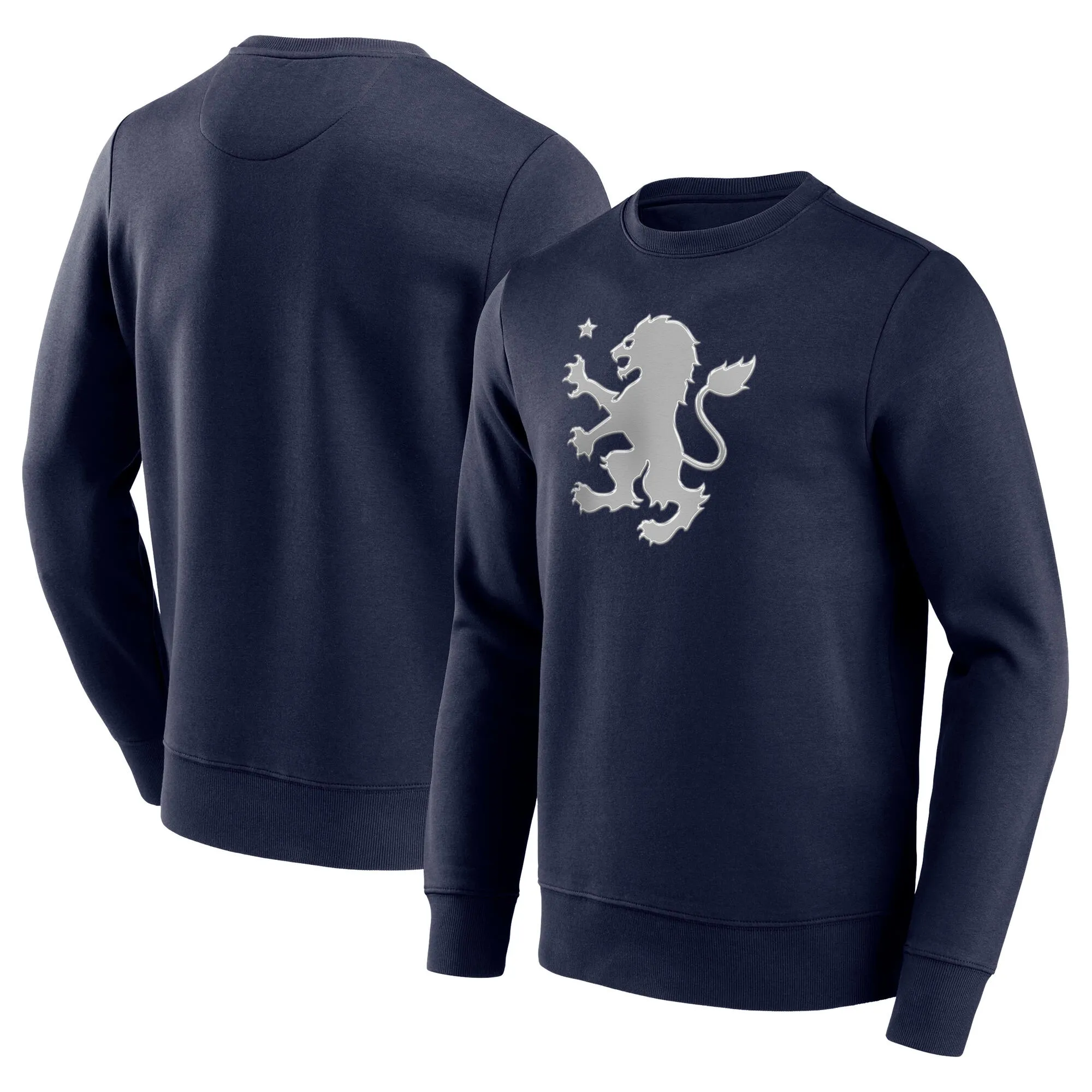 Aston Villa Chromatic Graphic Crew Sweatshirt - Navy - Mens