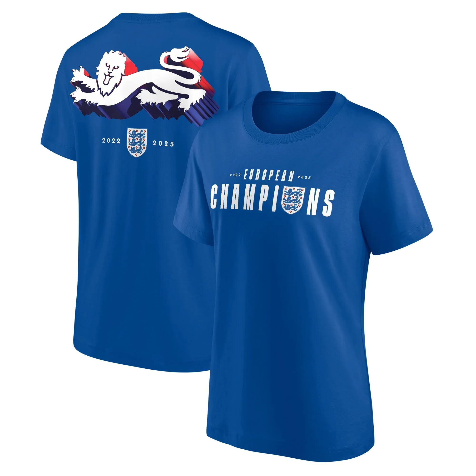 England Lionesses Winners T-Shirt  - Royal - Womens