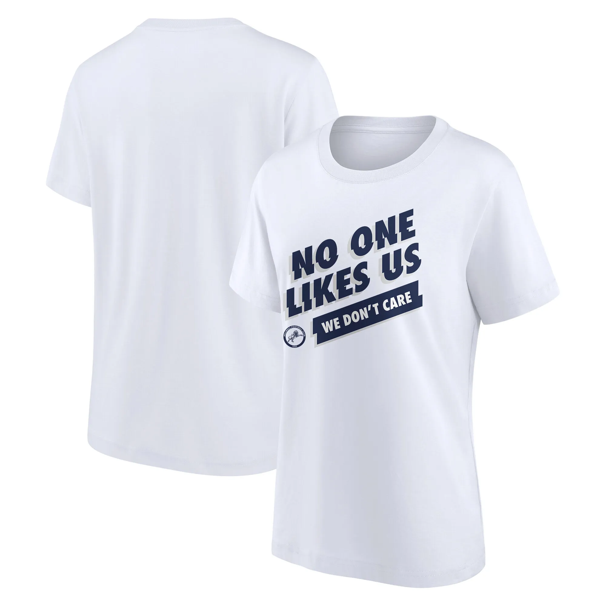 Millwall We Don't Care Graphic T-Shirt - White - Womens