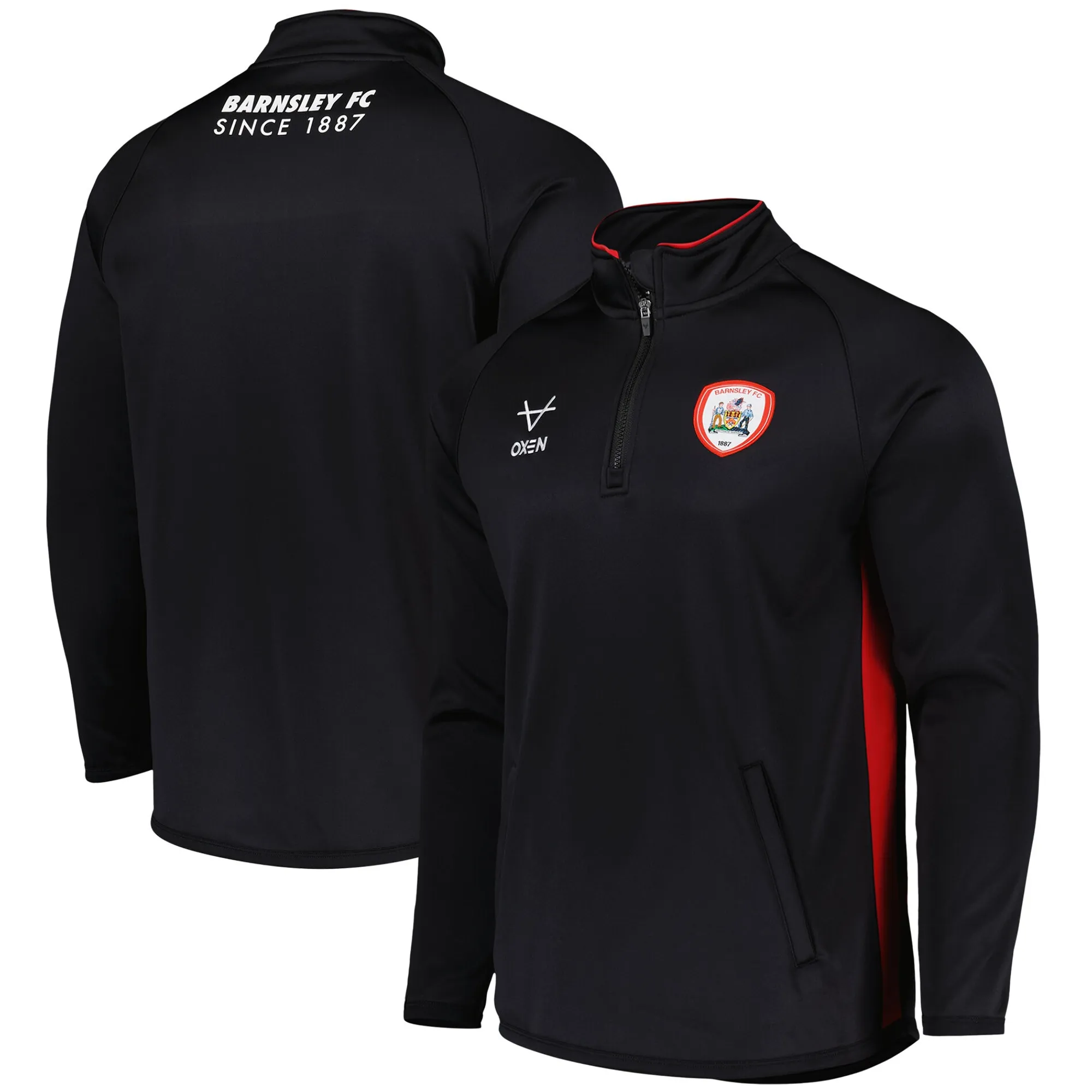 Barnsley Oxen Training 1/4 Zip Top - Black