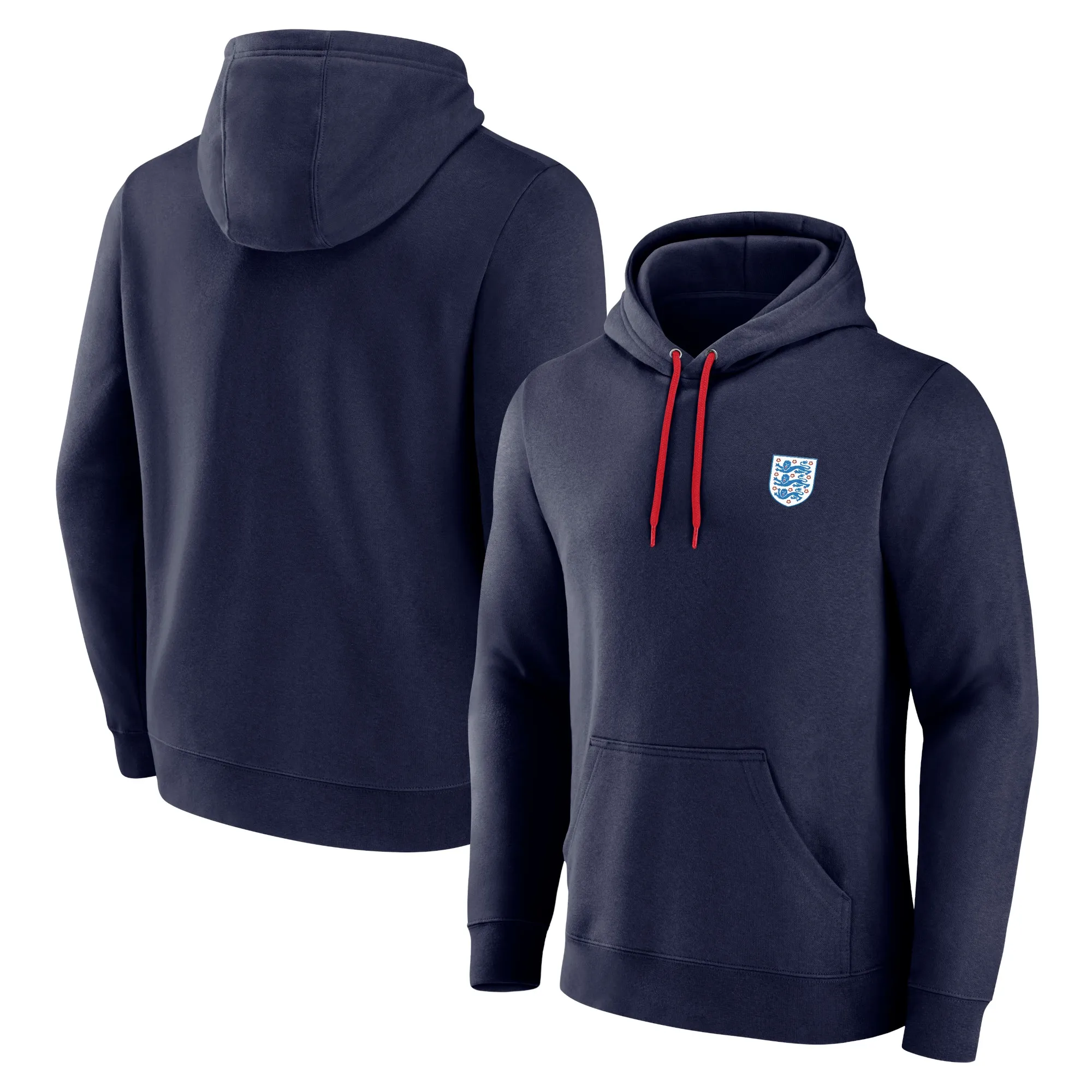 England Essentials Small Crest Hoodie - Navy - Mens