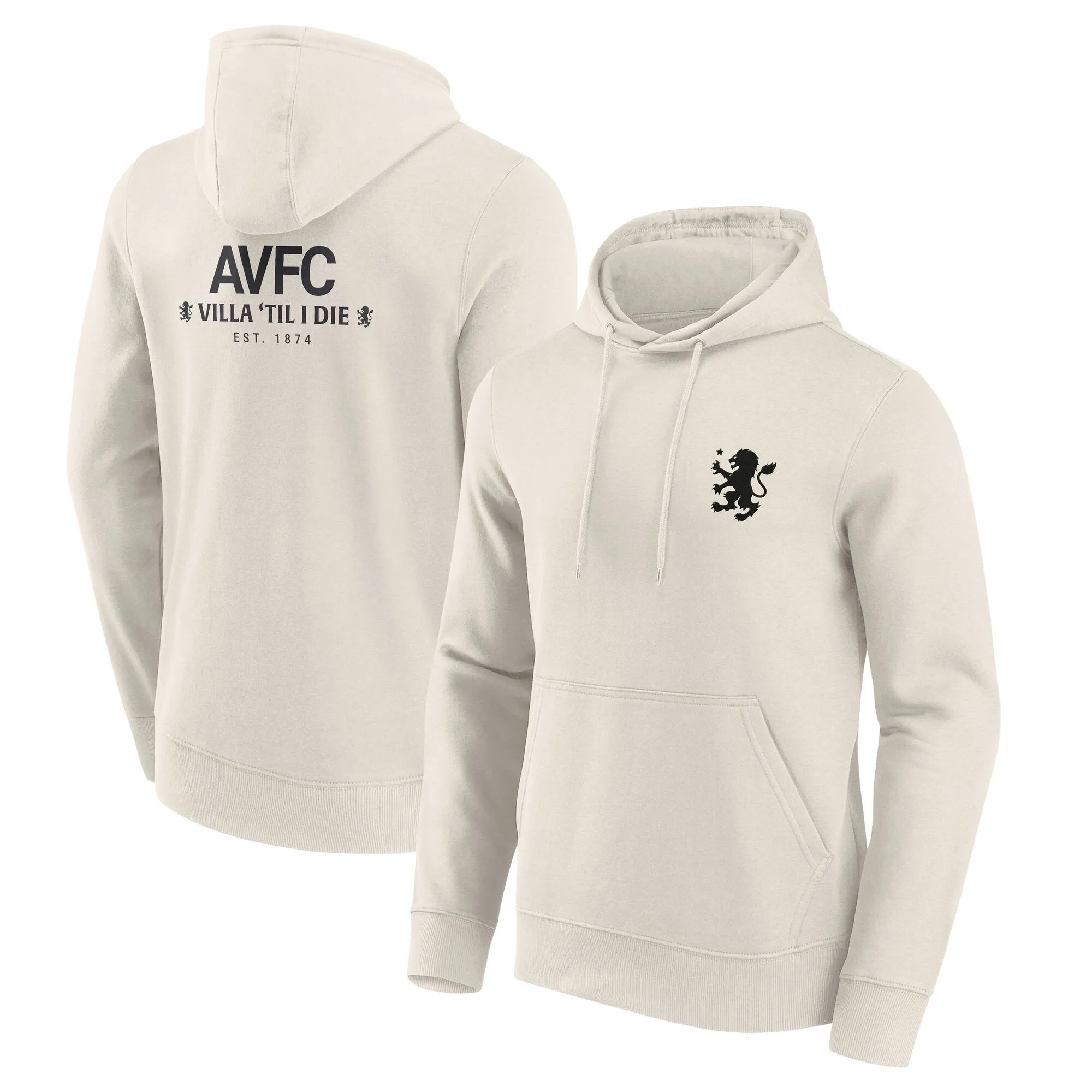 Aston Villa End Credits Graphic Hoodie - Off White - Mens